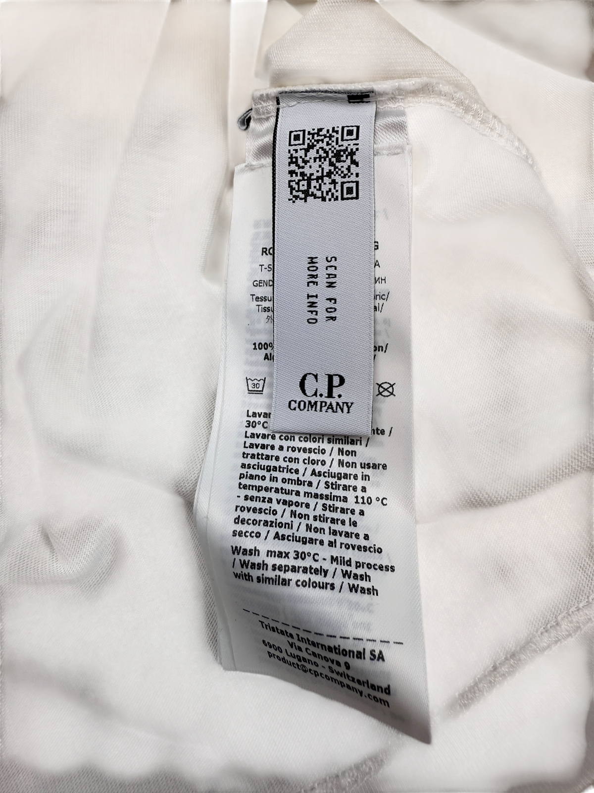Tee-shirt C.P Company blanc taille S - vue 3