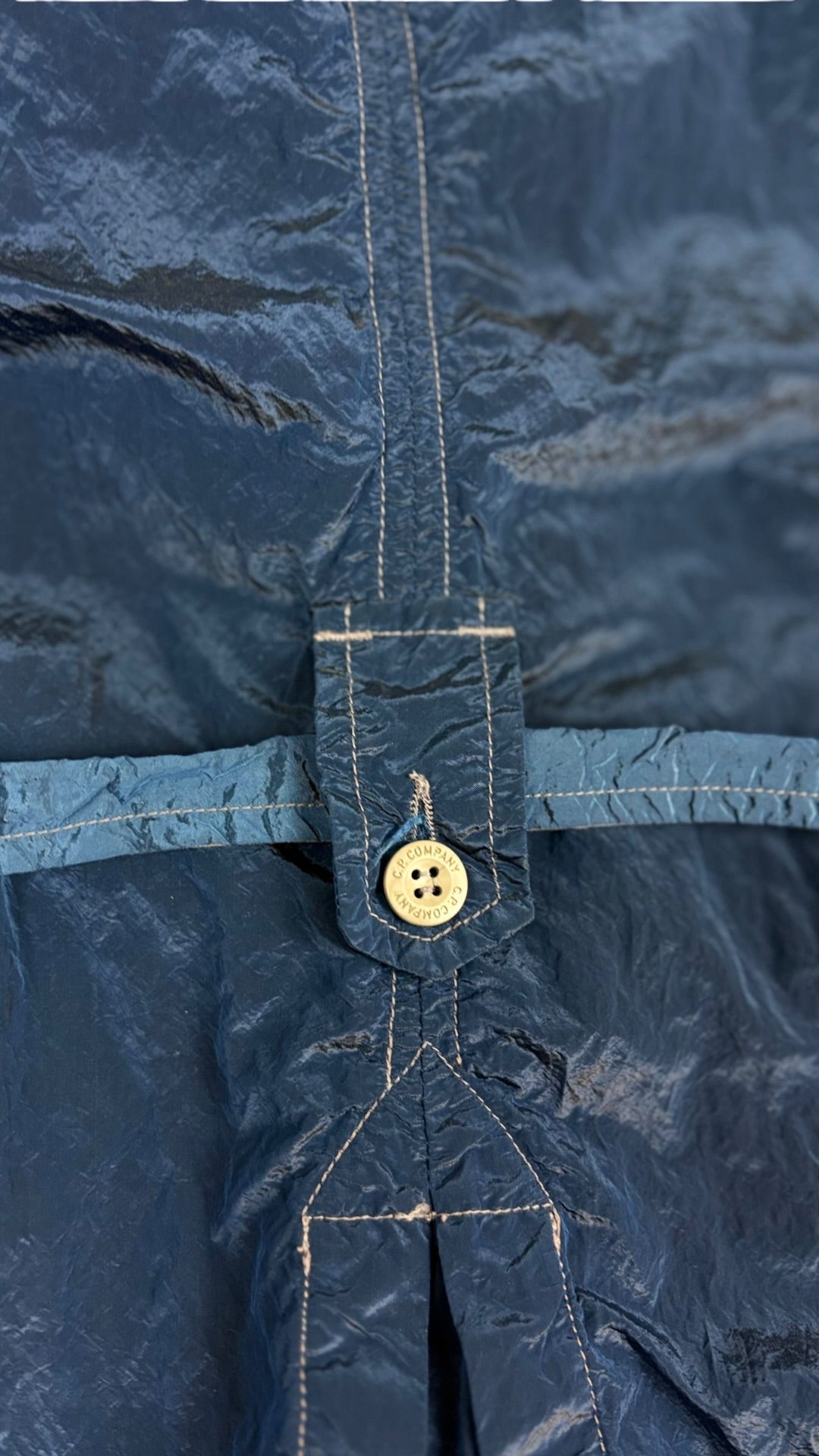 Trench Coat C.P Company bleu taille 14 ans - Vue côté