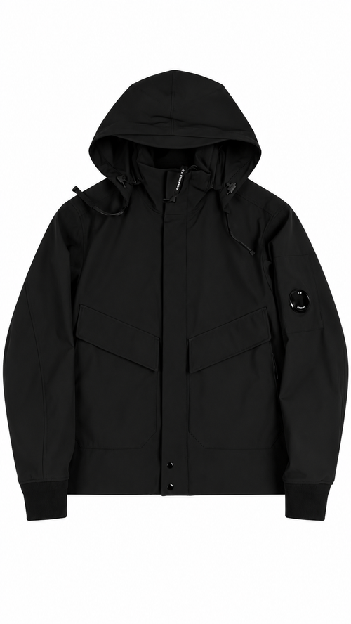 Veste à Capuche C.P Company Shell-R Lens - Noir - Neuf