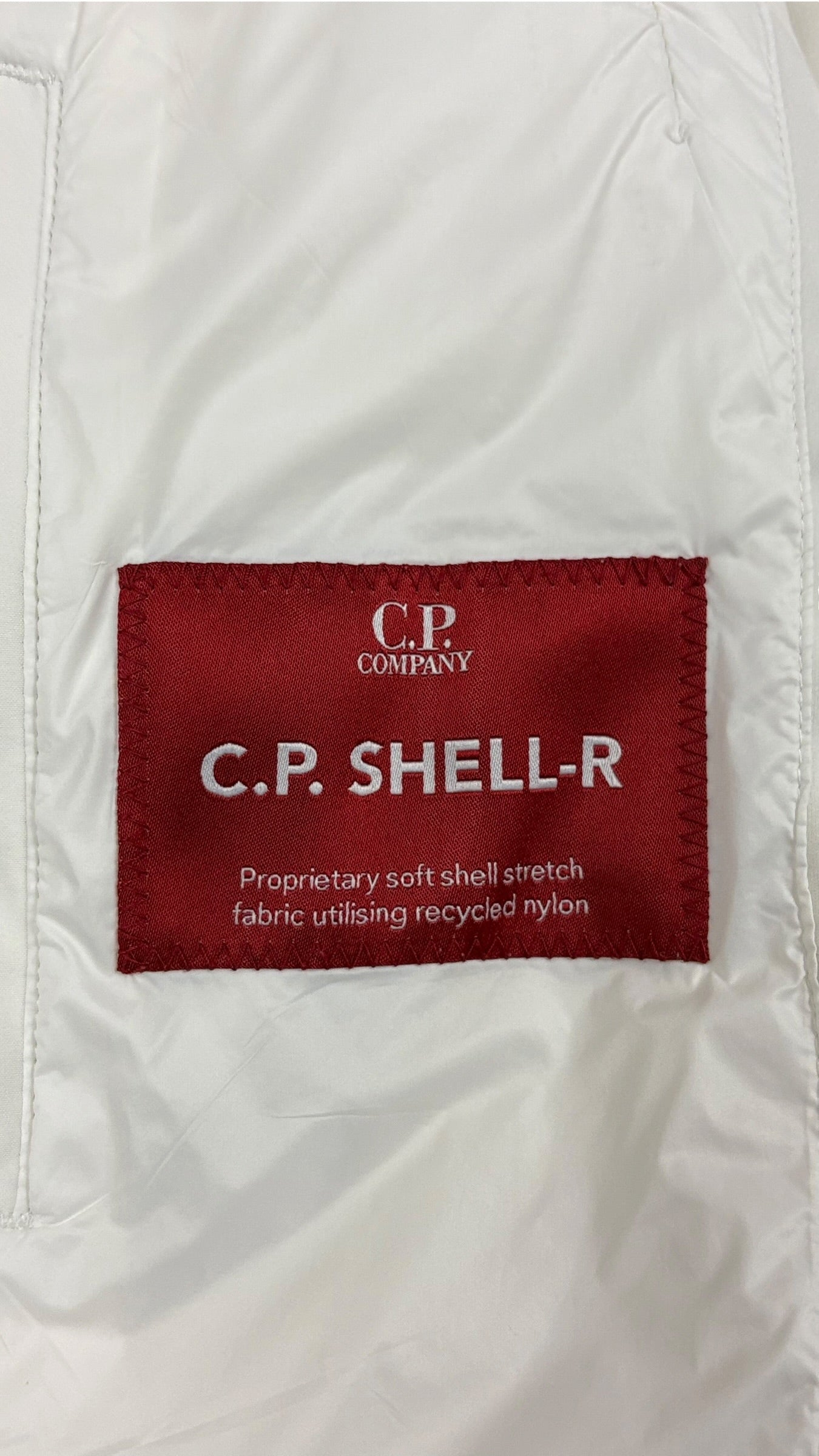 Veste C.P Company blanc taille 48 - Logo et étiquette