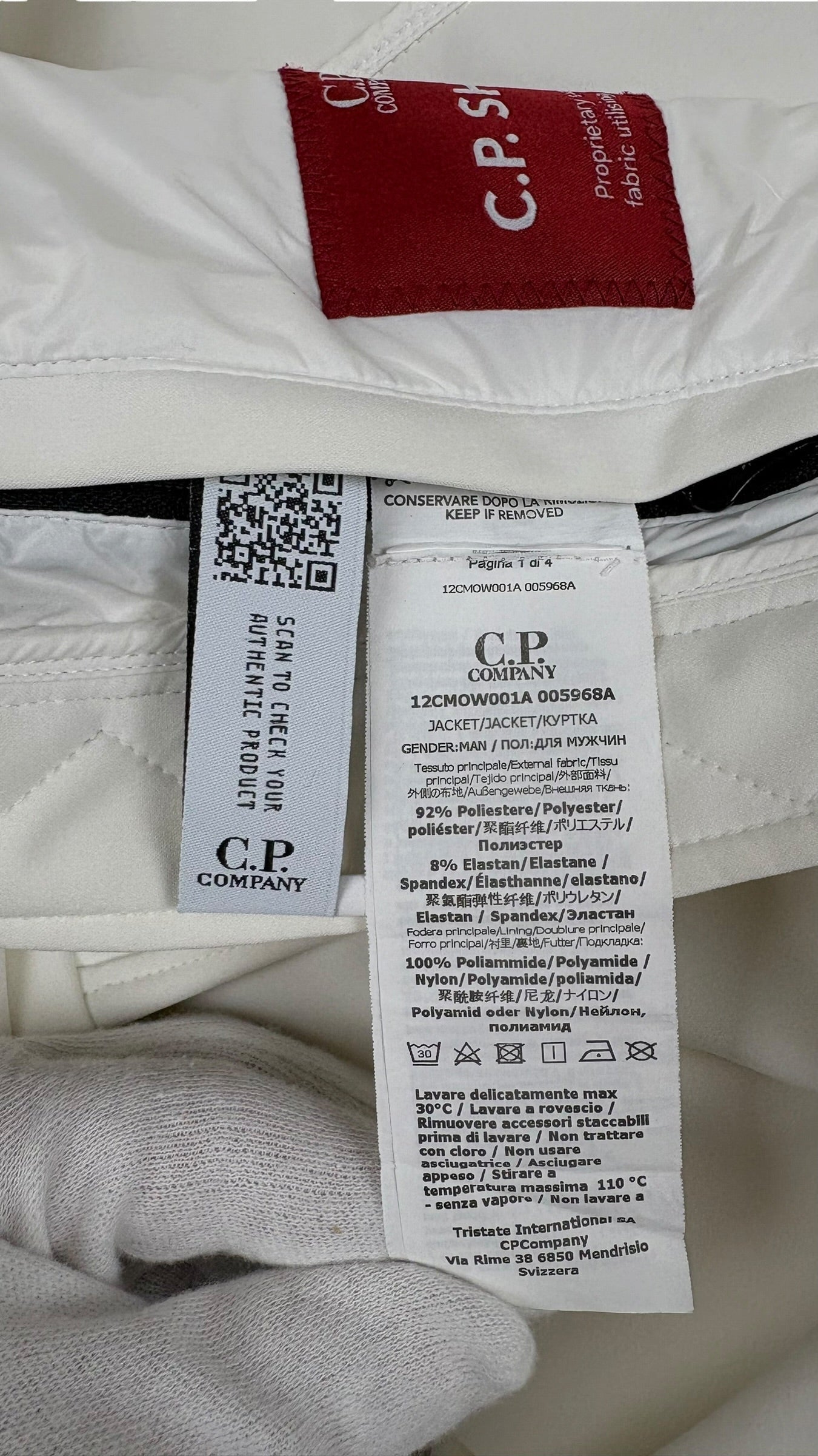 Veste C.P Company blanc taille 48 - Vue 6