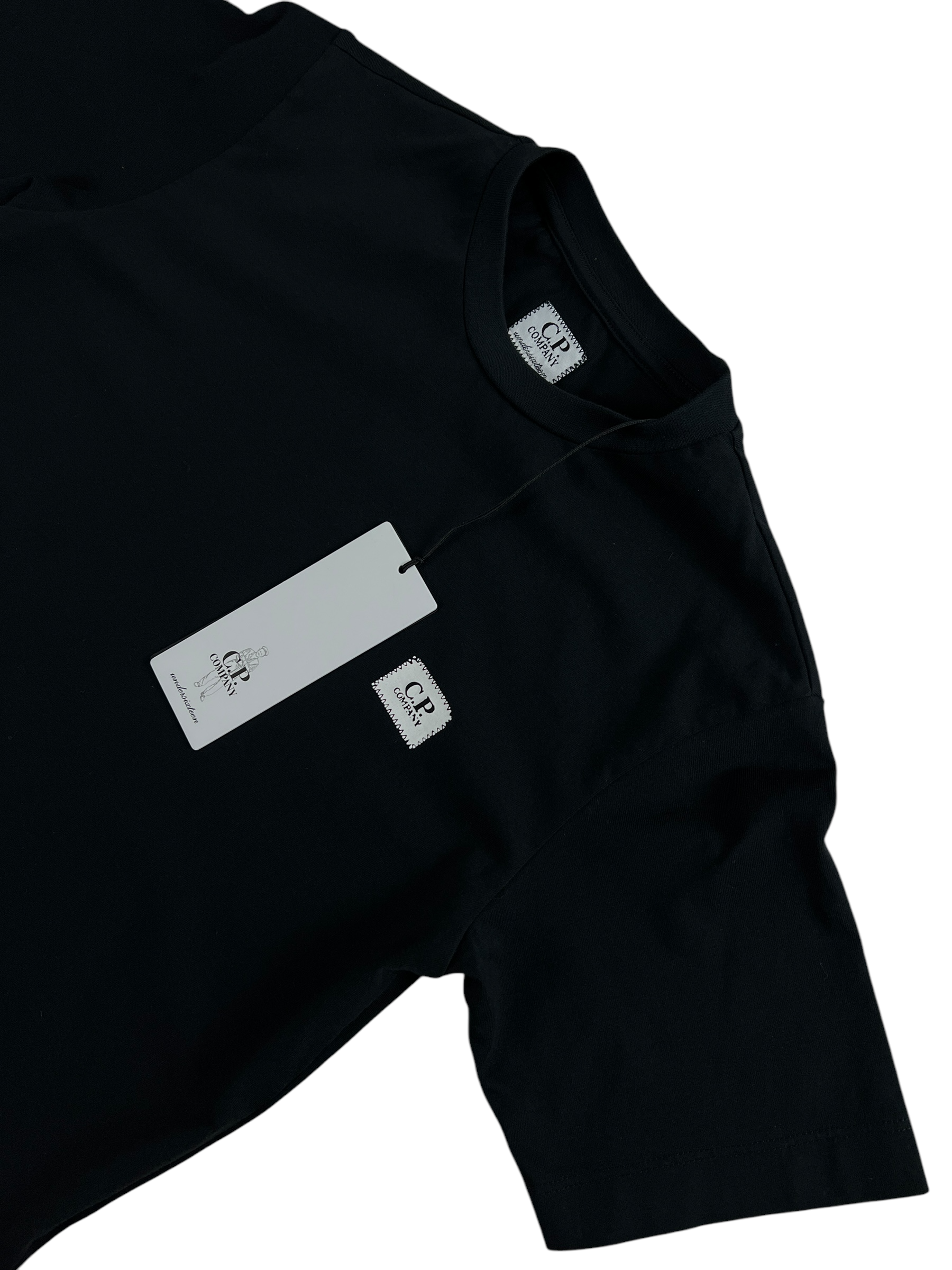 Veste C.P Company noir taille 10 ans - Logo et étiquette