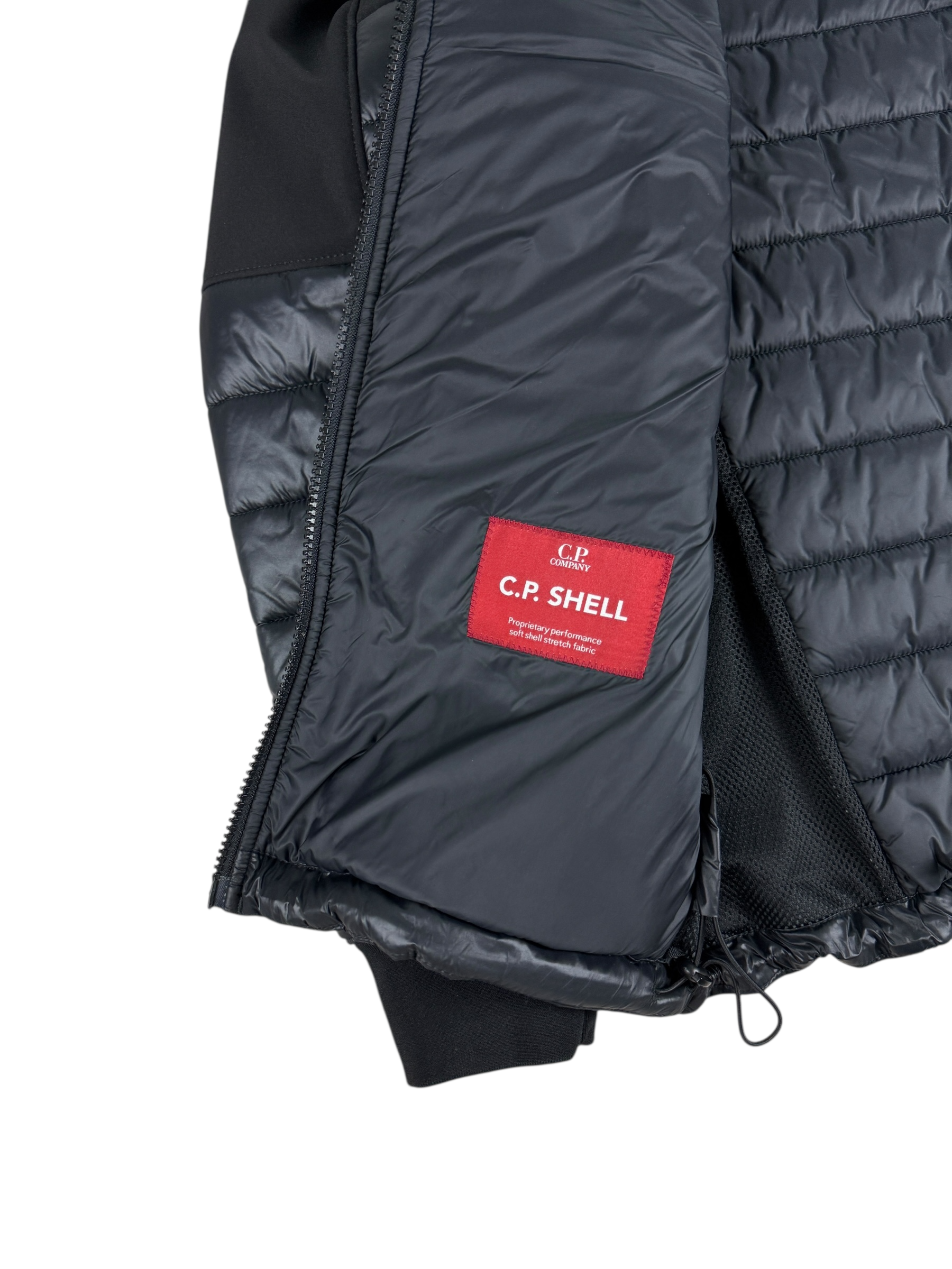 Veste C.P Company noir taille 50 - Logo et étiquette