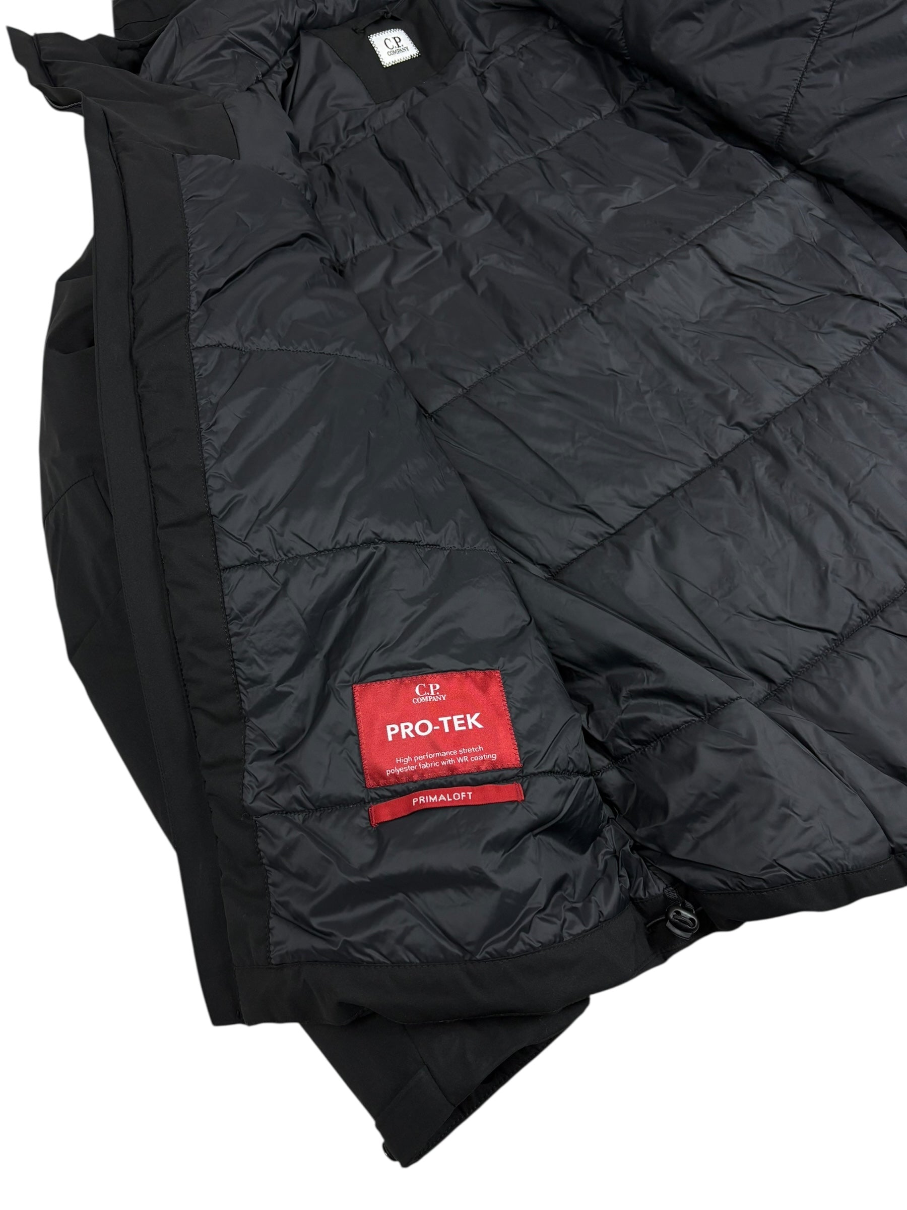 Veste C.P Company noir taille S - Logo et étiquette