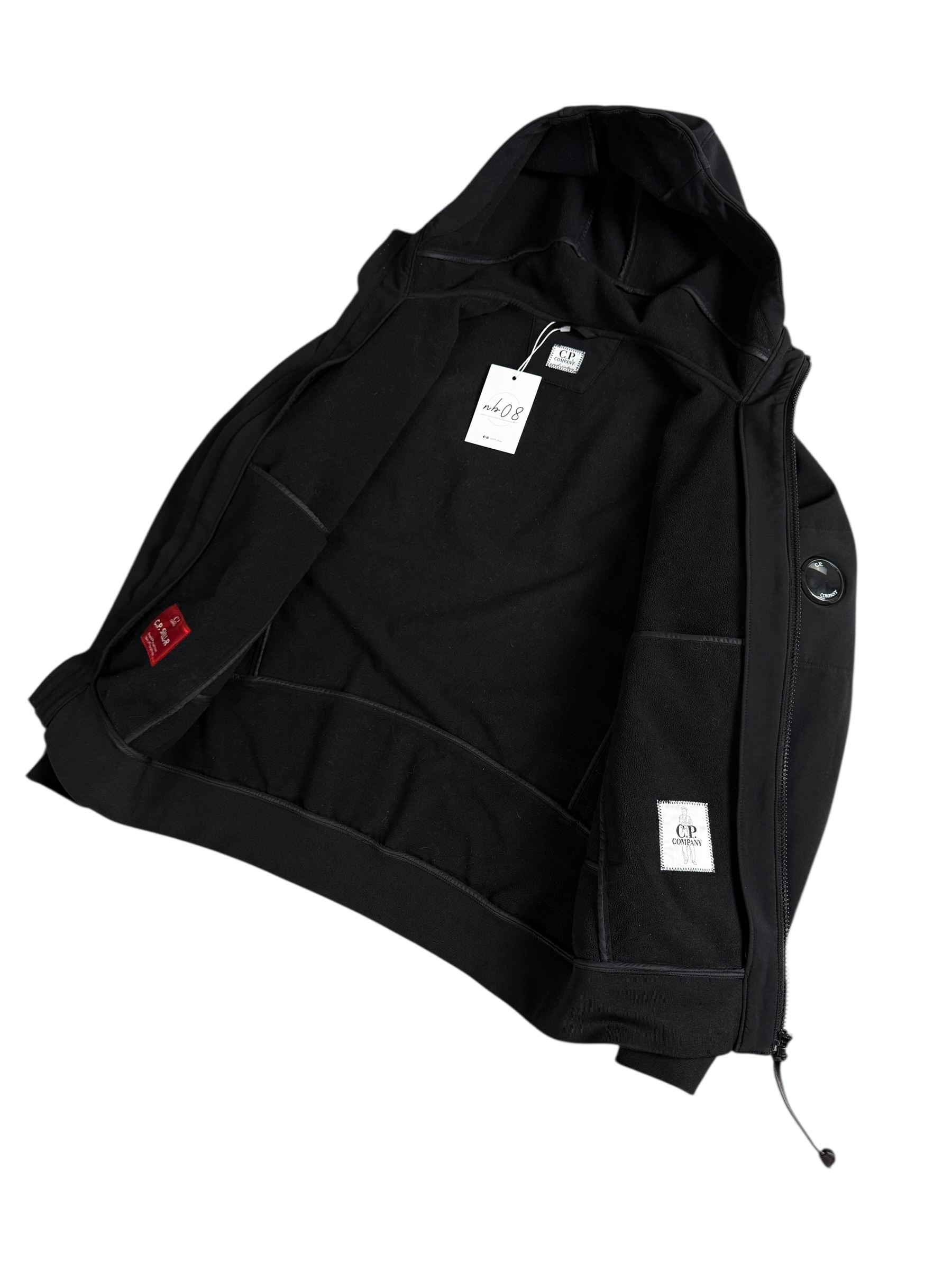 Veste C.P Company noir taille XS - Logo et étiquette