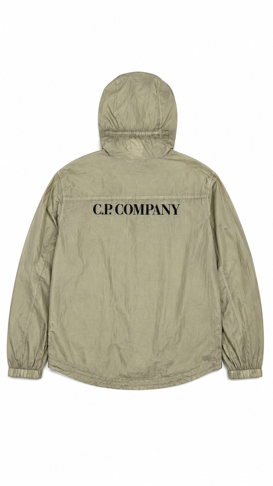 Veste C.P Company Nylon Léger à Capuche beige, vue de dos — vue 2