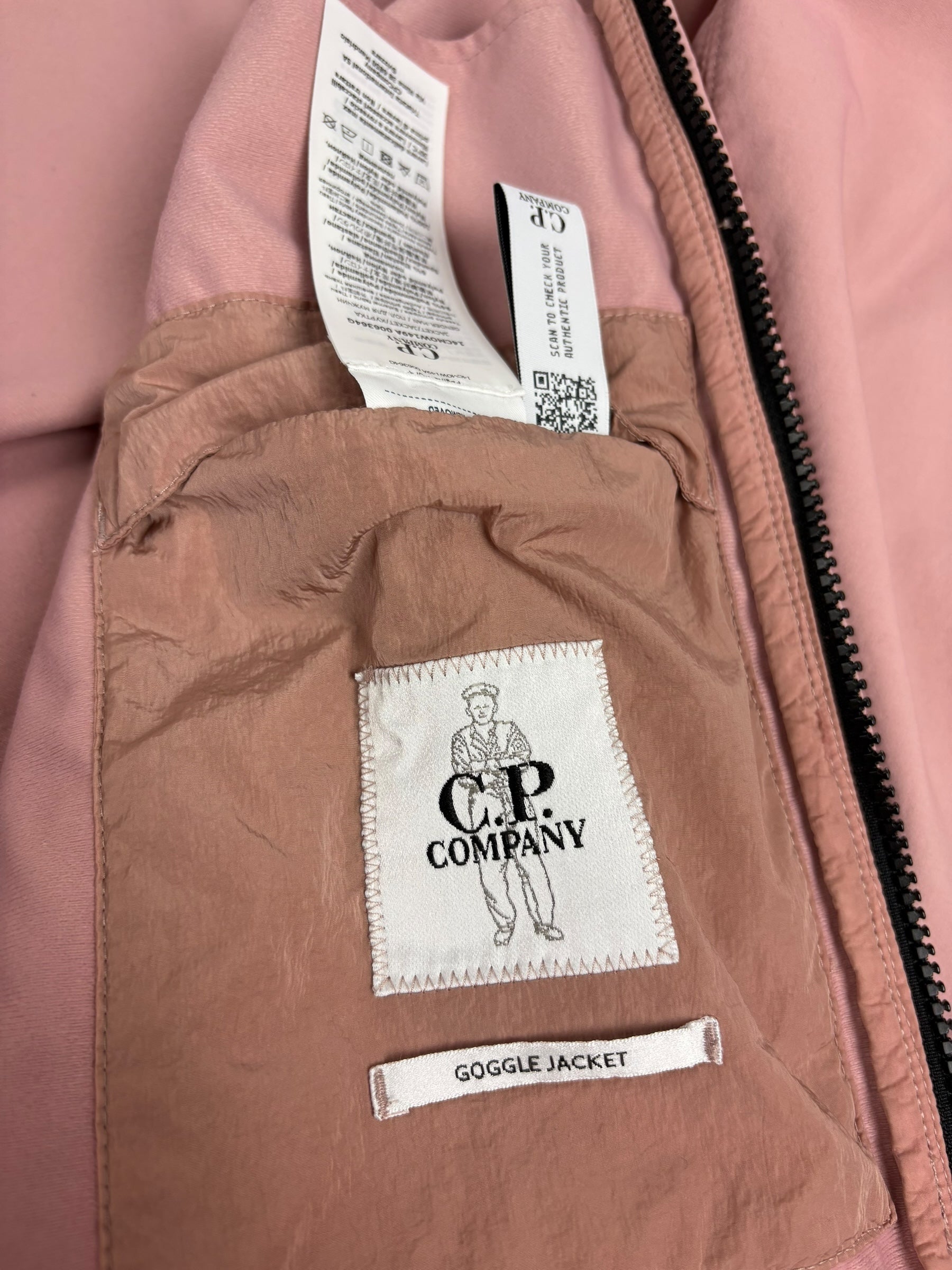 Veste C.P Company rose taille 50 - Vue côté