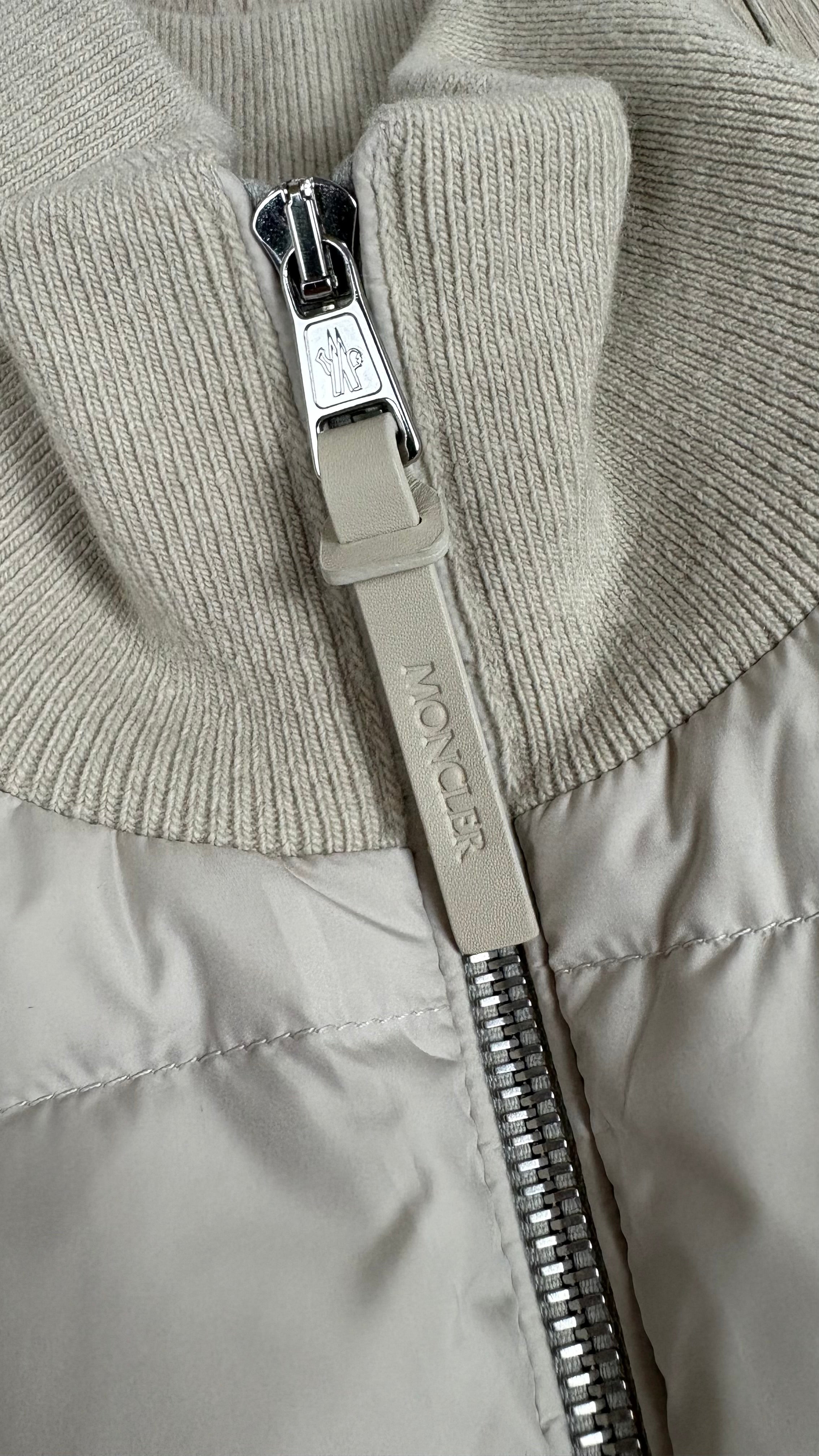 Cardigan Hybride Moncler crème taille L - vue 3/5