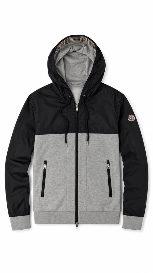 Cardigan Hybride Moncler - Gris / Noir - Taille XL