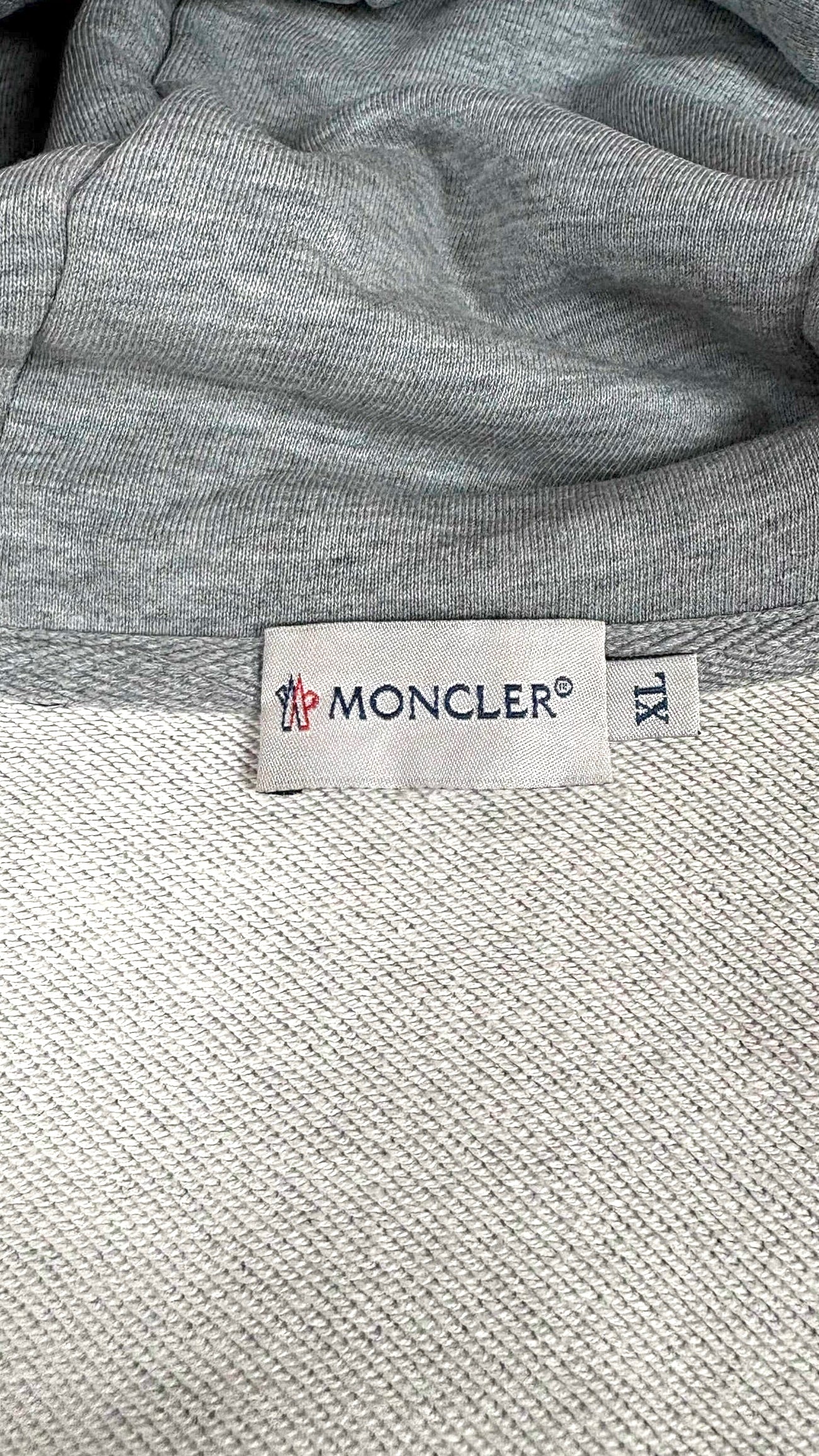 Cardigan Hybride Moncler gris noir taille XL - vue 3/4