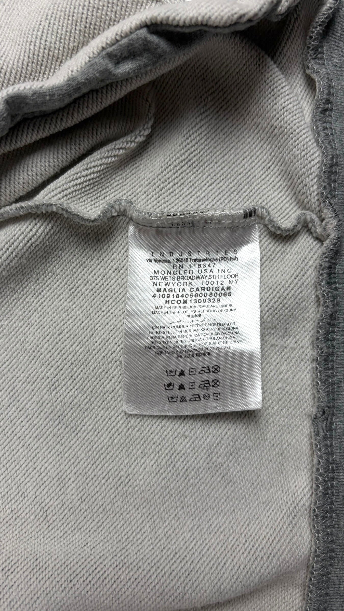 Cardigan Hybride Moncler gris noir taille XL - vue 4/4