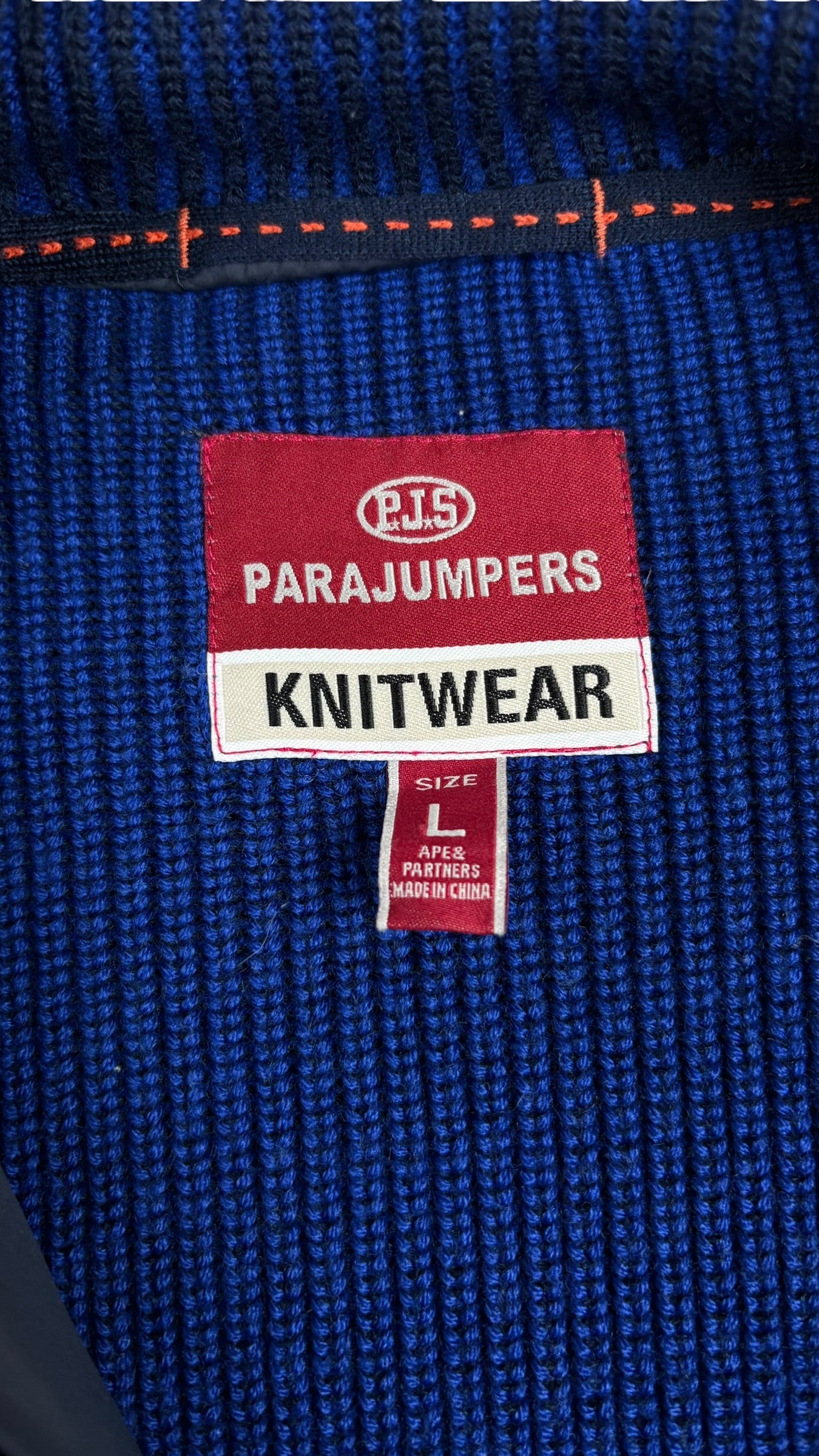 Cardigan Hybride Parajumpers Knitwear marine taille L - vue 3/6