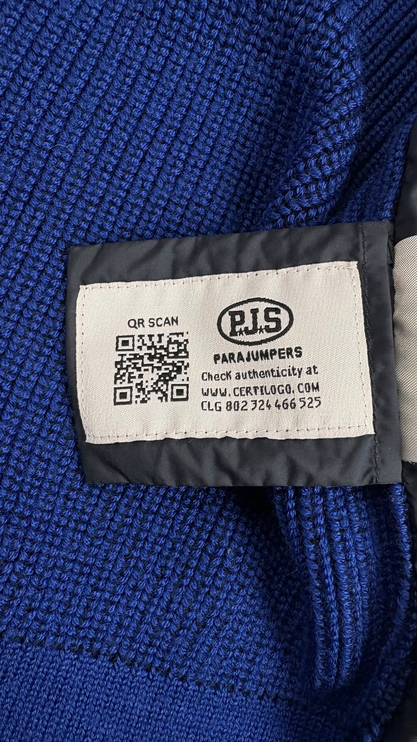 Cardigan Hybride Parajumpers Knitwear marine taille L - vue 6/6