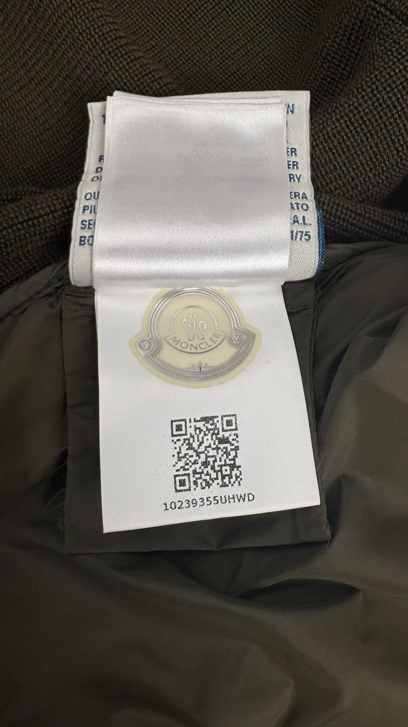 Cardigan Moncler kaki taille S - vue 4/4