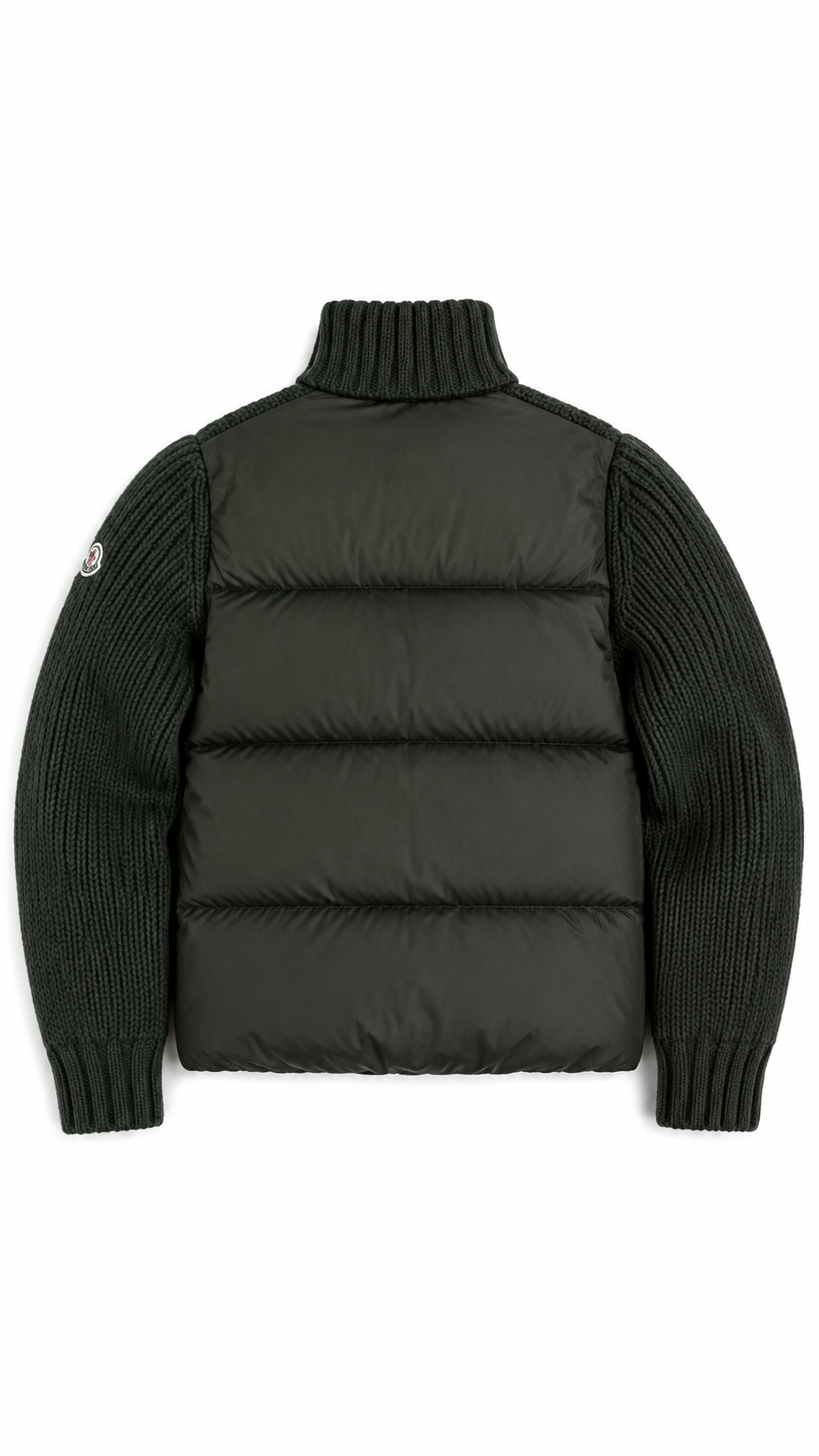 Cardigan Moncler zippé en laine kaki taille L neuf - vue 2/6