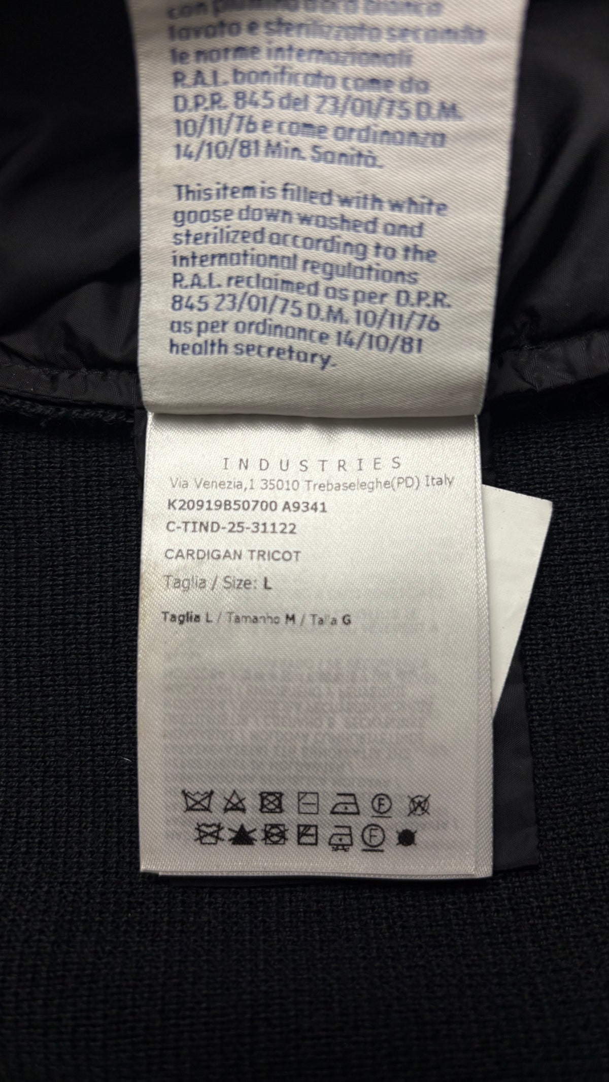 Cardigan Zippé Moncler Hybride Noir Taille L – photo complémentaire 4 – NB08 Shop