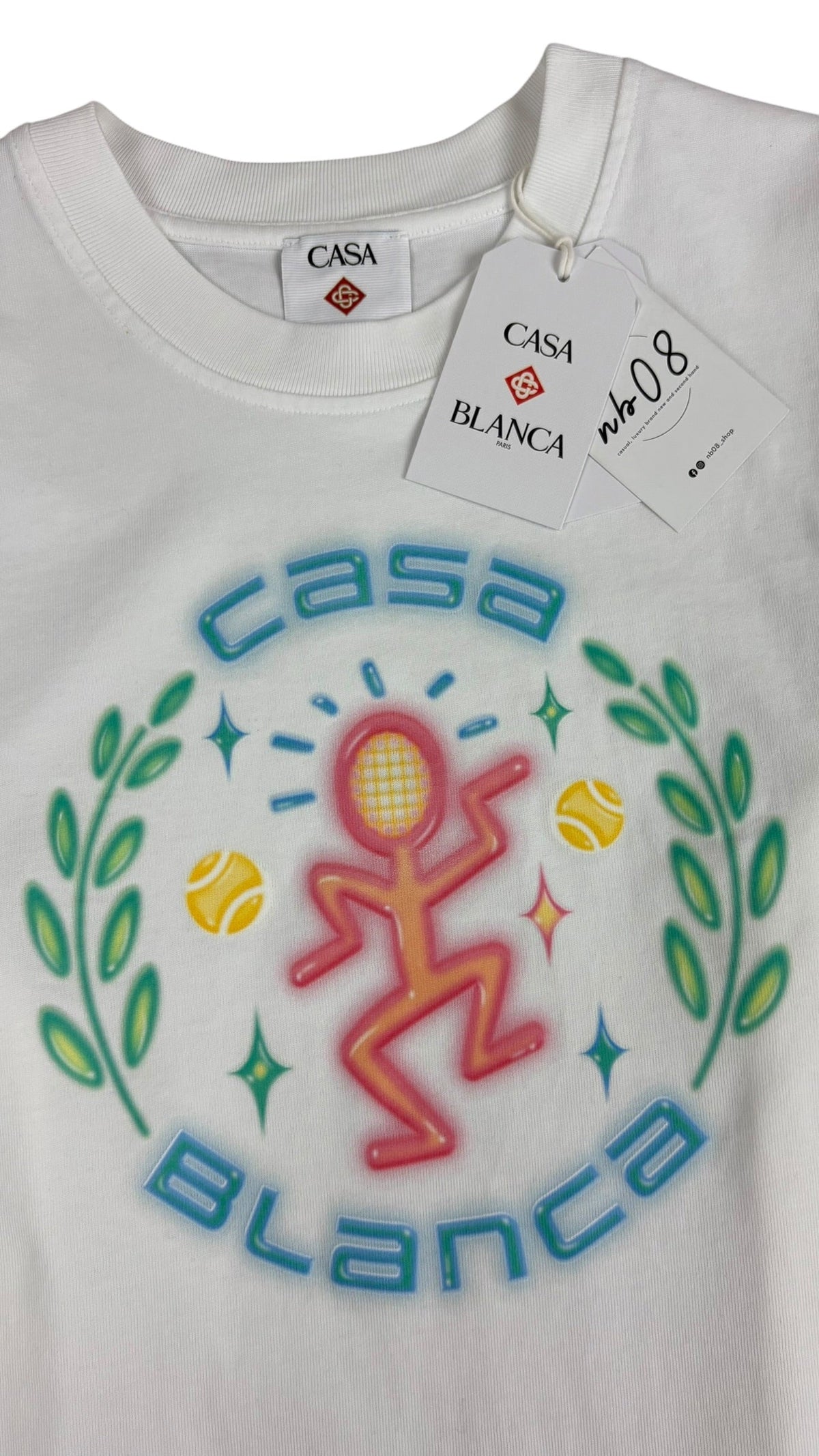 Tee-shirt Casablanca Dance Joy blanc taille S - vue 2