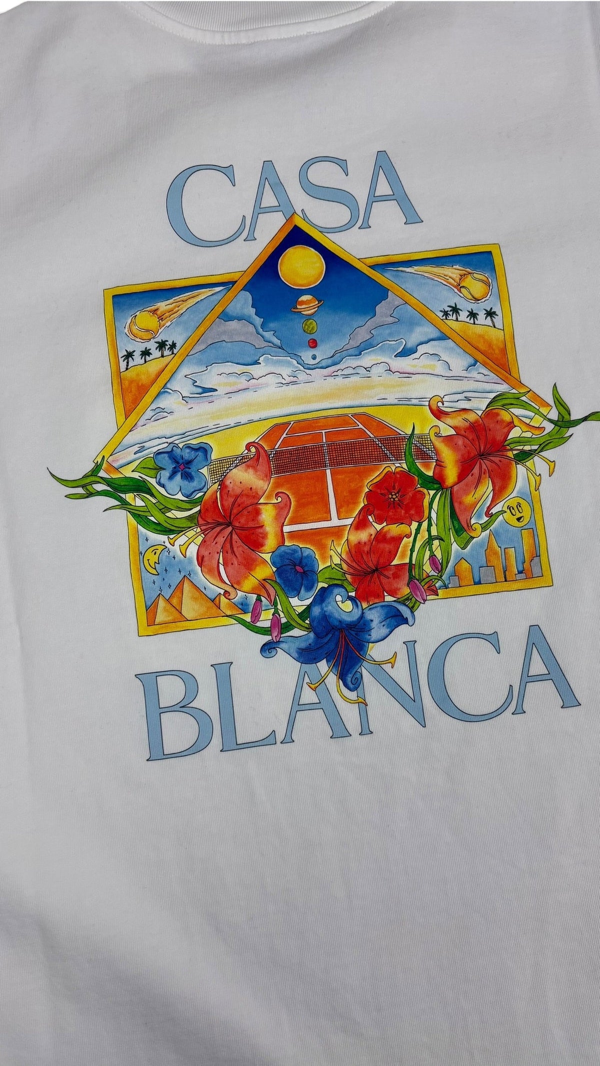 Tee-shirt Casablanca Flower Courticon blanc taille S - vue 2