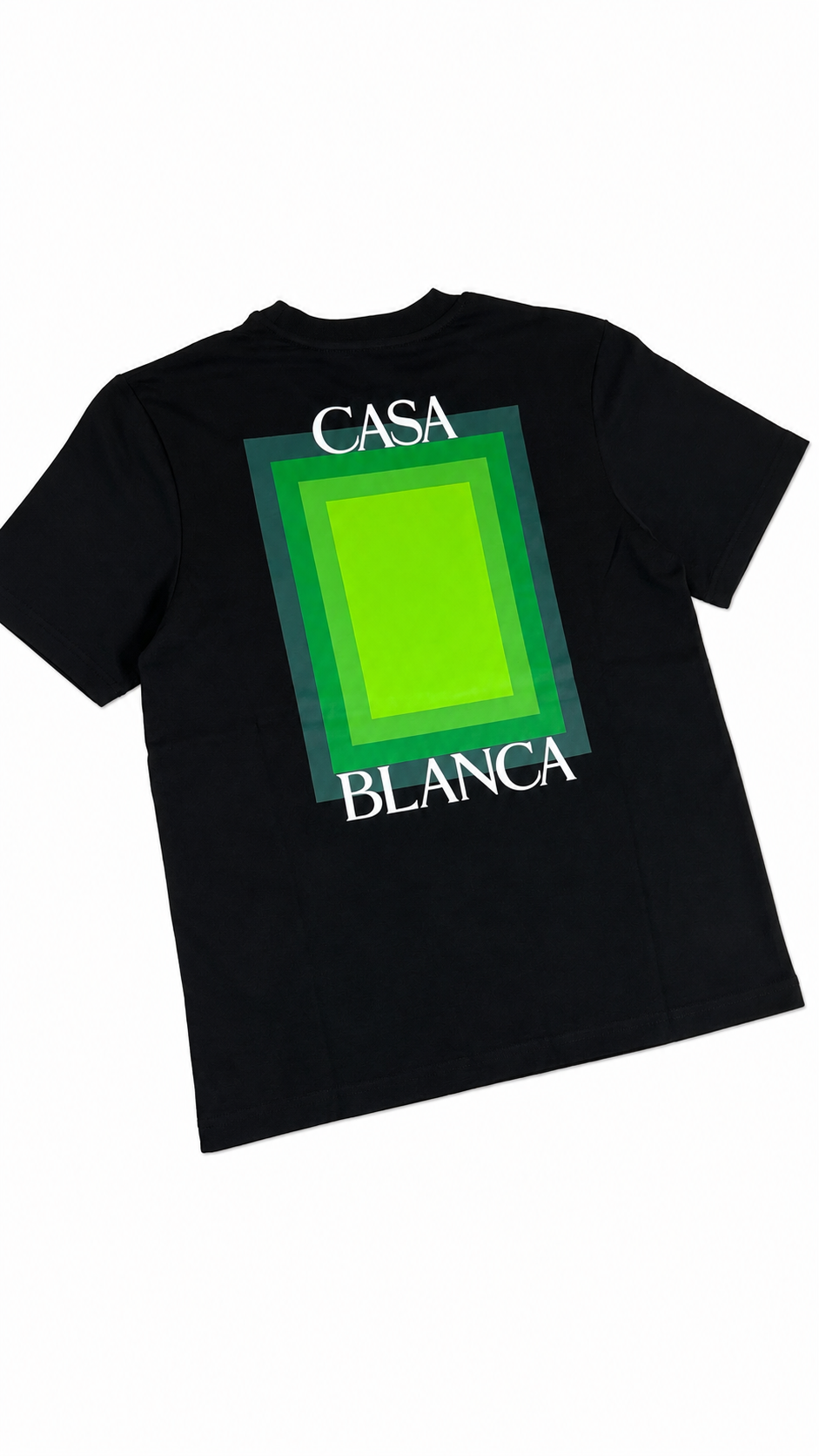 T-shirt Square Logo Casablanca noir neuf, vue de dos — vue 5