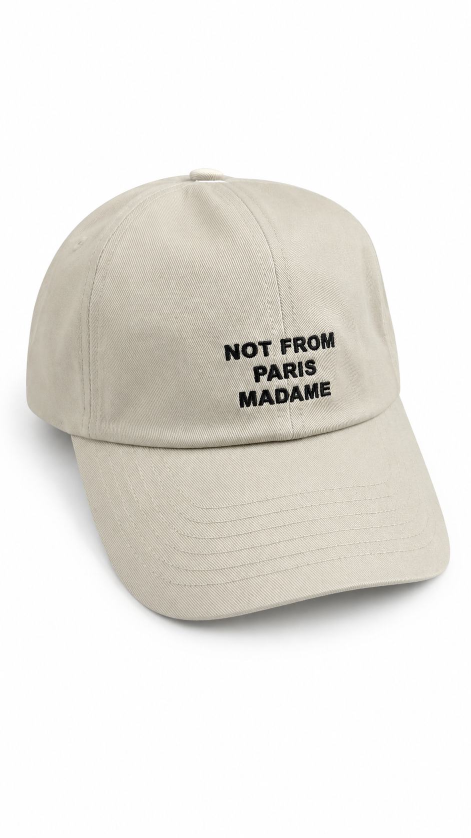 Casquette Drôle De Monsieur Slogan crème Collection 2026 - vue 1/3