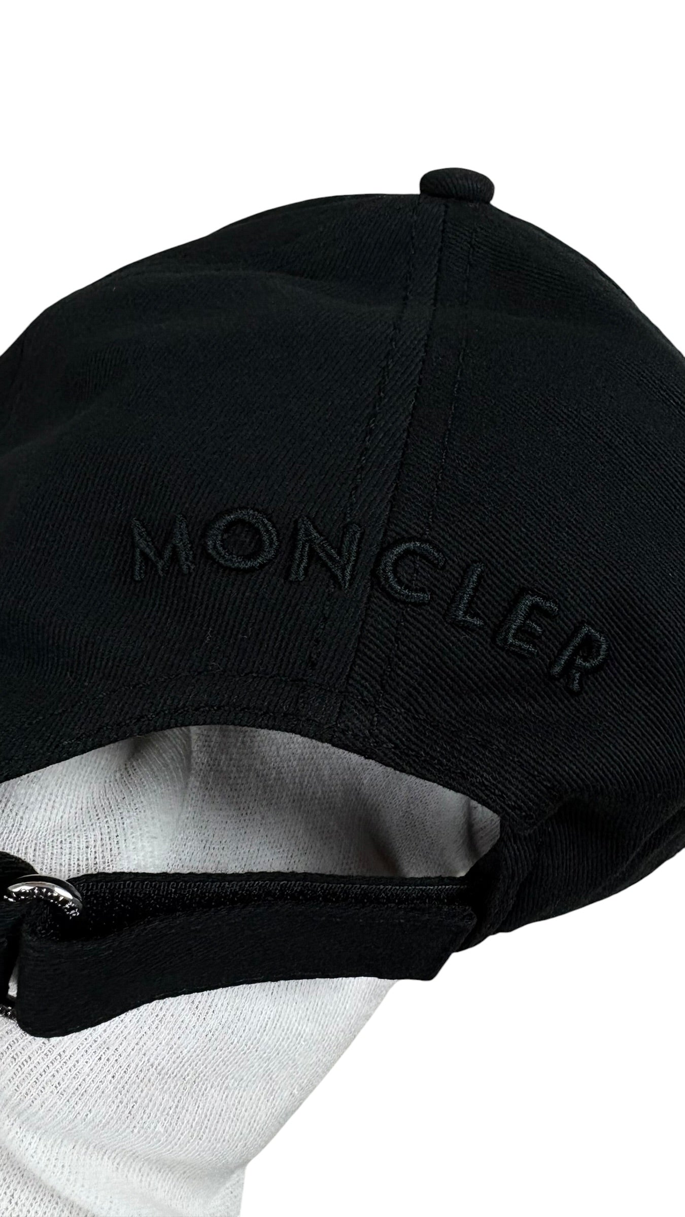 Casquette Moncler noir Collection 2026 - vue 2/4