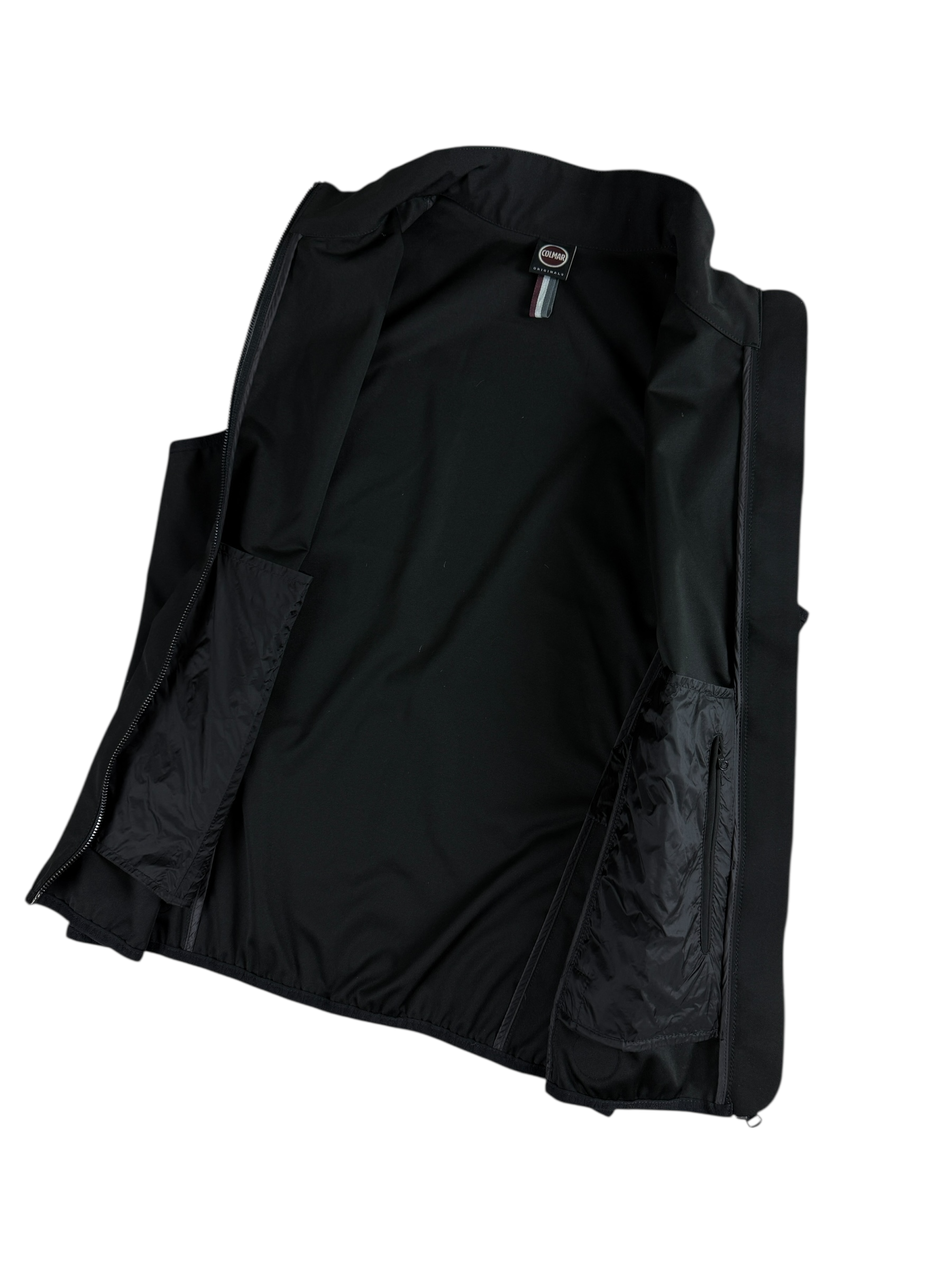 Gilet Colmar noir taille S - Logo et étiquette