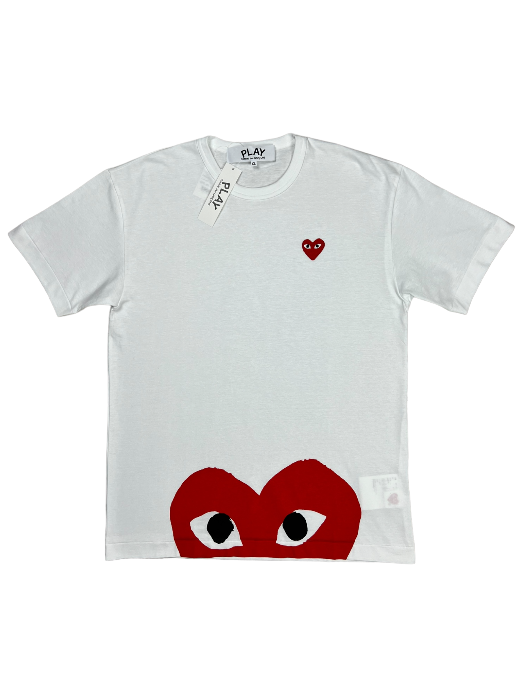 Veste Comme Des Garçons Play blanc taille XL - Vue de face