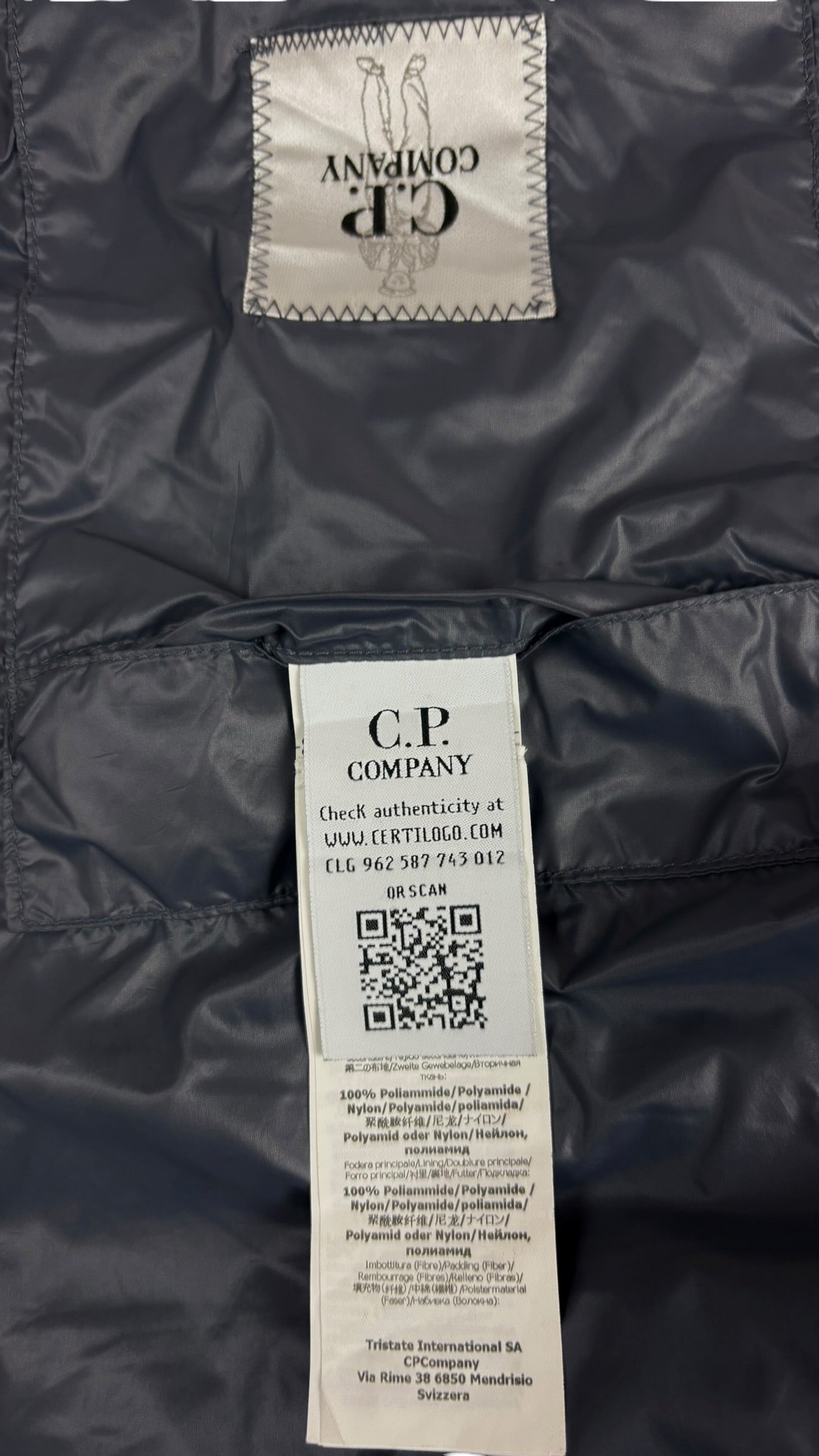 Gilet C.P Company D.D. Shell Down Jacket gris taille 54 - vue 5/5