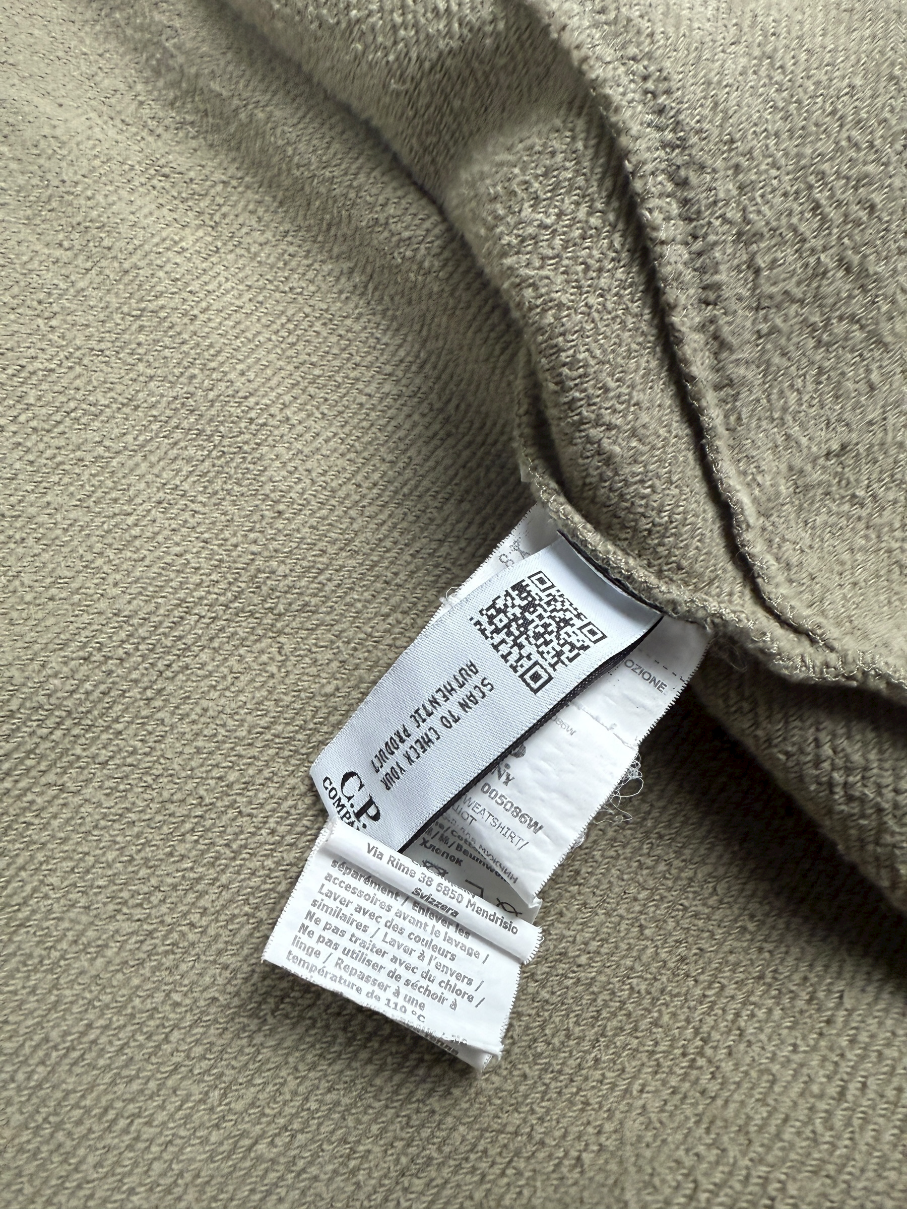 Gilet CP Company kaki / beige taille S - Détail