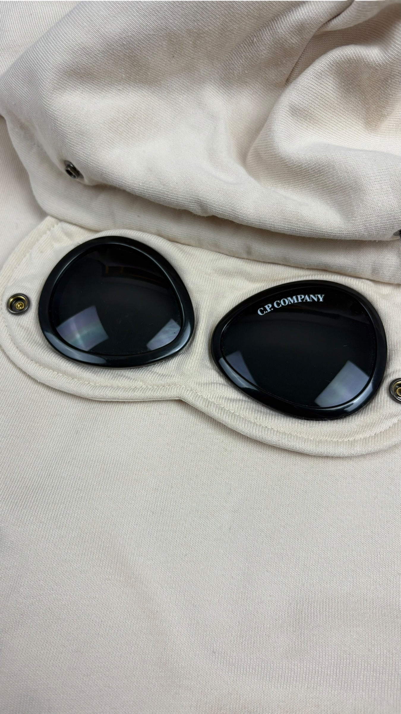 Hoodie Sweat-shirt C.P Company Goggle beige taille S - vue 2/4