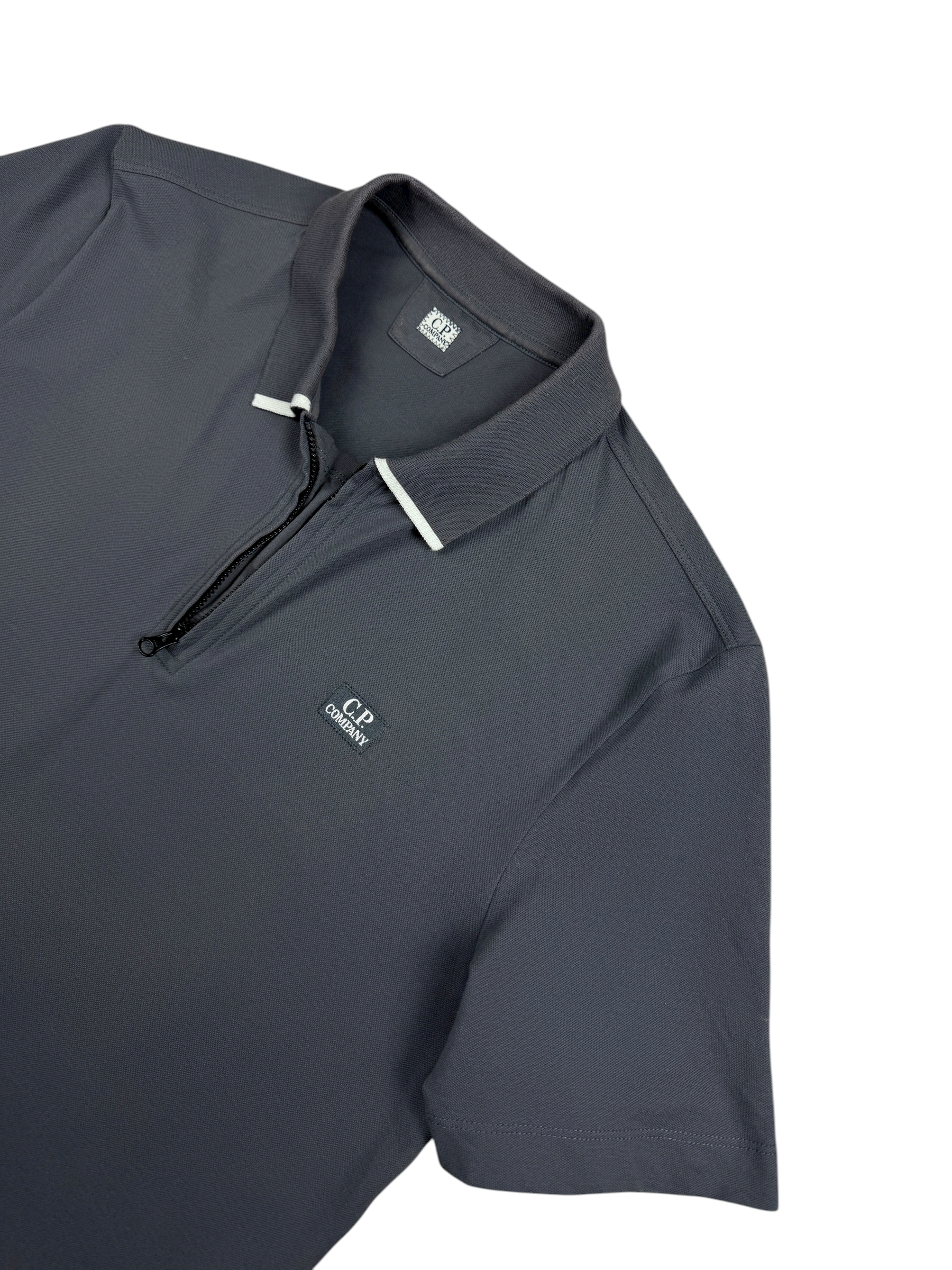 Polo CP Company gris taille L - Vue de dos