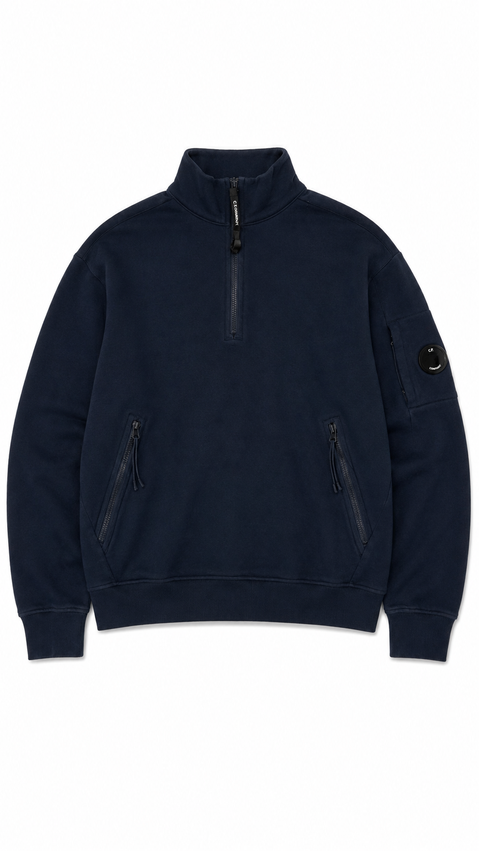 Sweat demi-zip C.P Company marine taille L, seconde main authentifiée — vue 1
