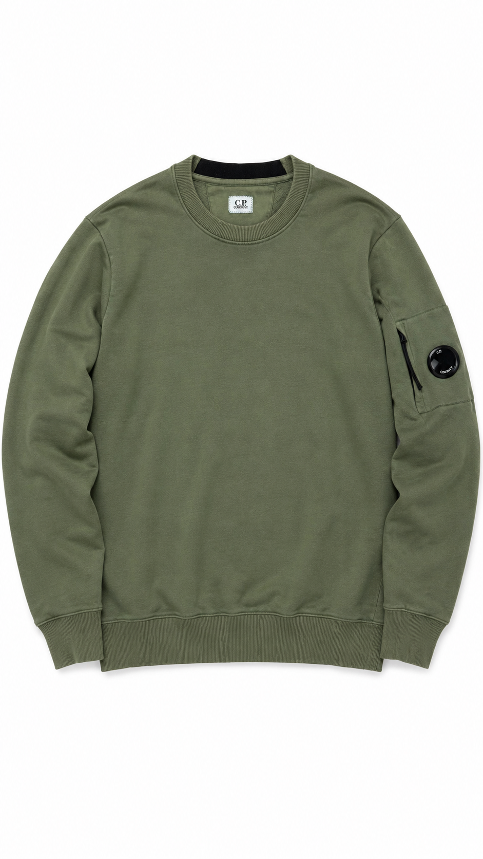 Crewneck Pull C.P Company kaki taille M - vue 1/5