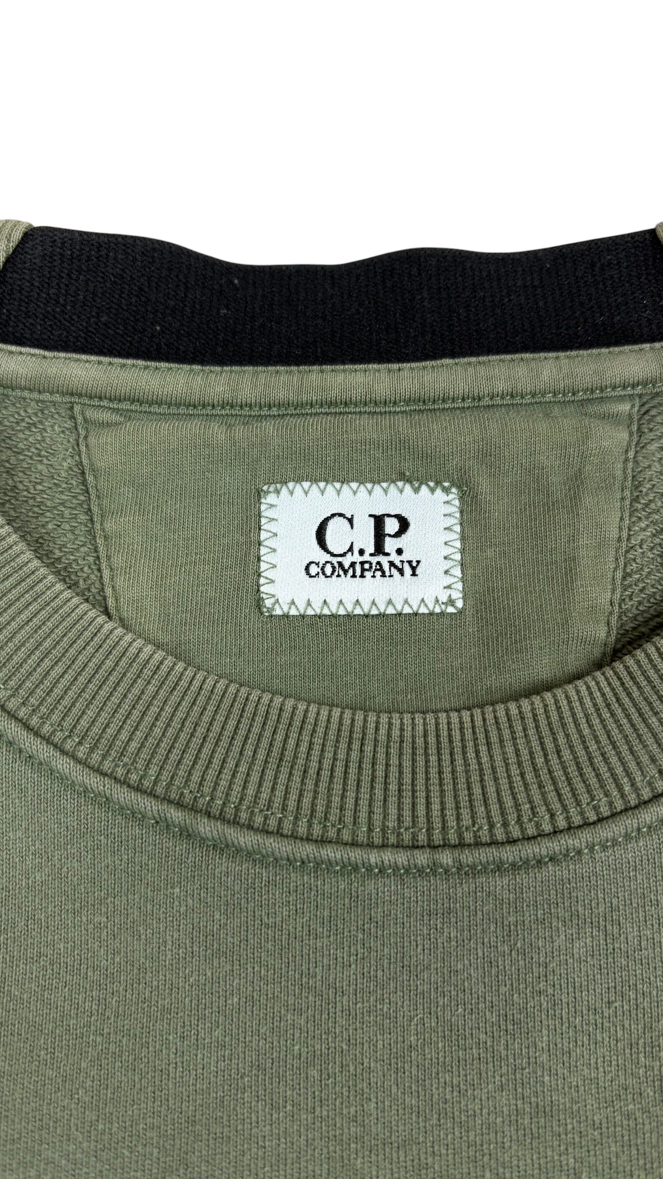 Crewneck Pull C.P Company kaki taille M - vue 3/5
