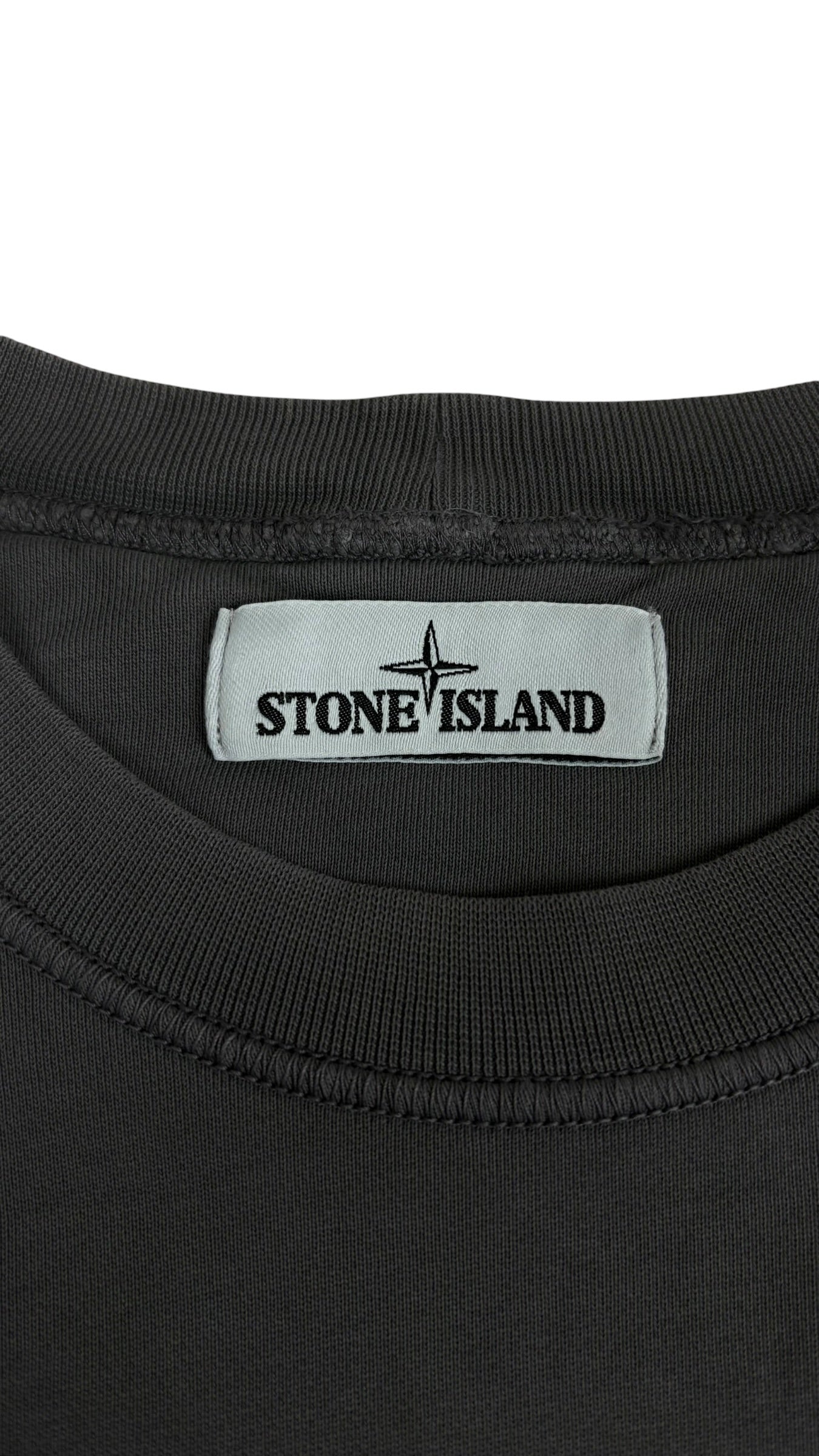 Crewneck Pull Stone Island gris taille M - vue 3/4