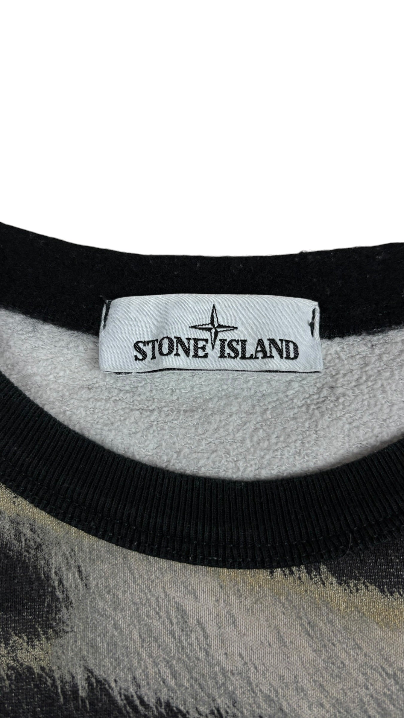 Crewneck Pull Stone Island Tiger Print Camouflage taille L - vue 3/4