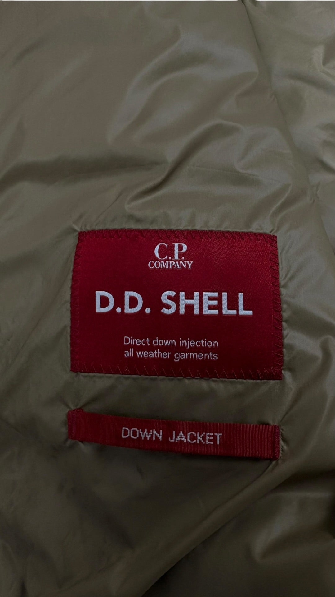 Doudoune sans manche C.P Company D.D Shell Down marron taille 48 reconditionnée - logo | Authentique NB08