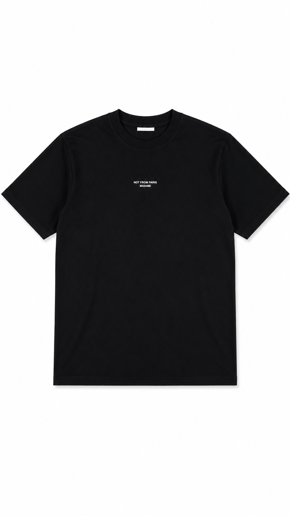 Tee-shirt Drôle De Monsieur Slogan Classique noir - vue 1/3