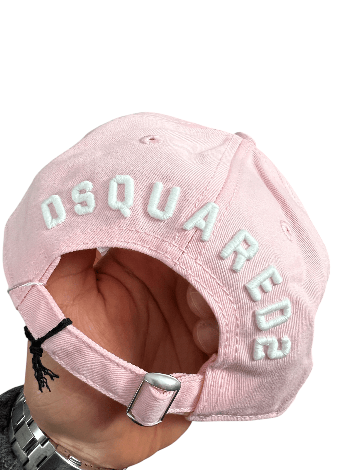 Casquette Dsquared2 rose taille UNI, détail matière et finitions — vue 3