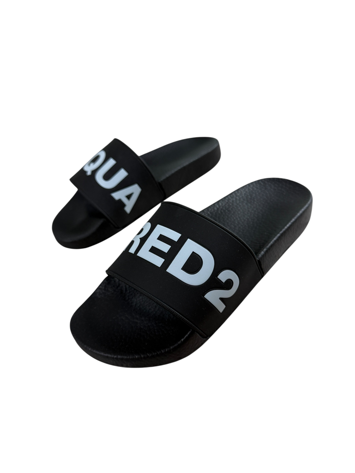 Claquettes Dsquared2 noir pointure 39, détail matière et finitions — vue 3