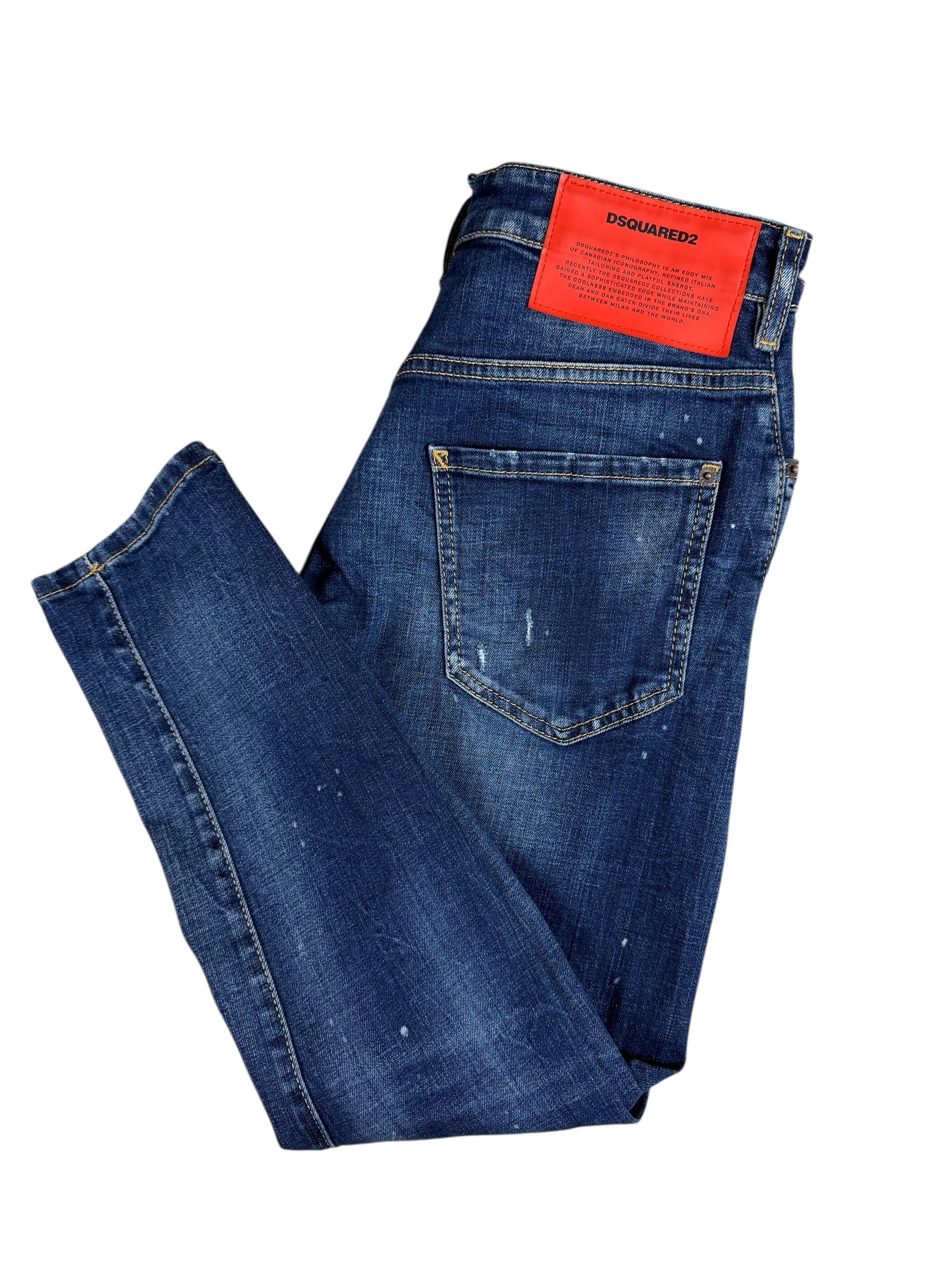 Jean Dsquared2 marine taille XS - Vue de dos