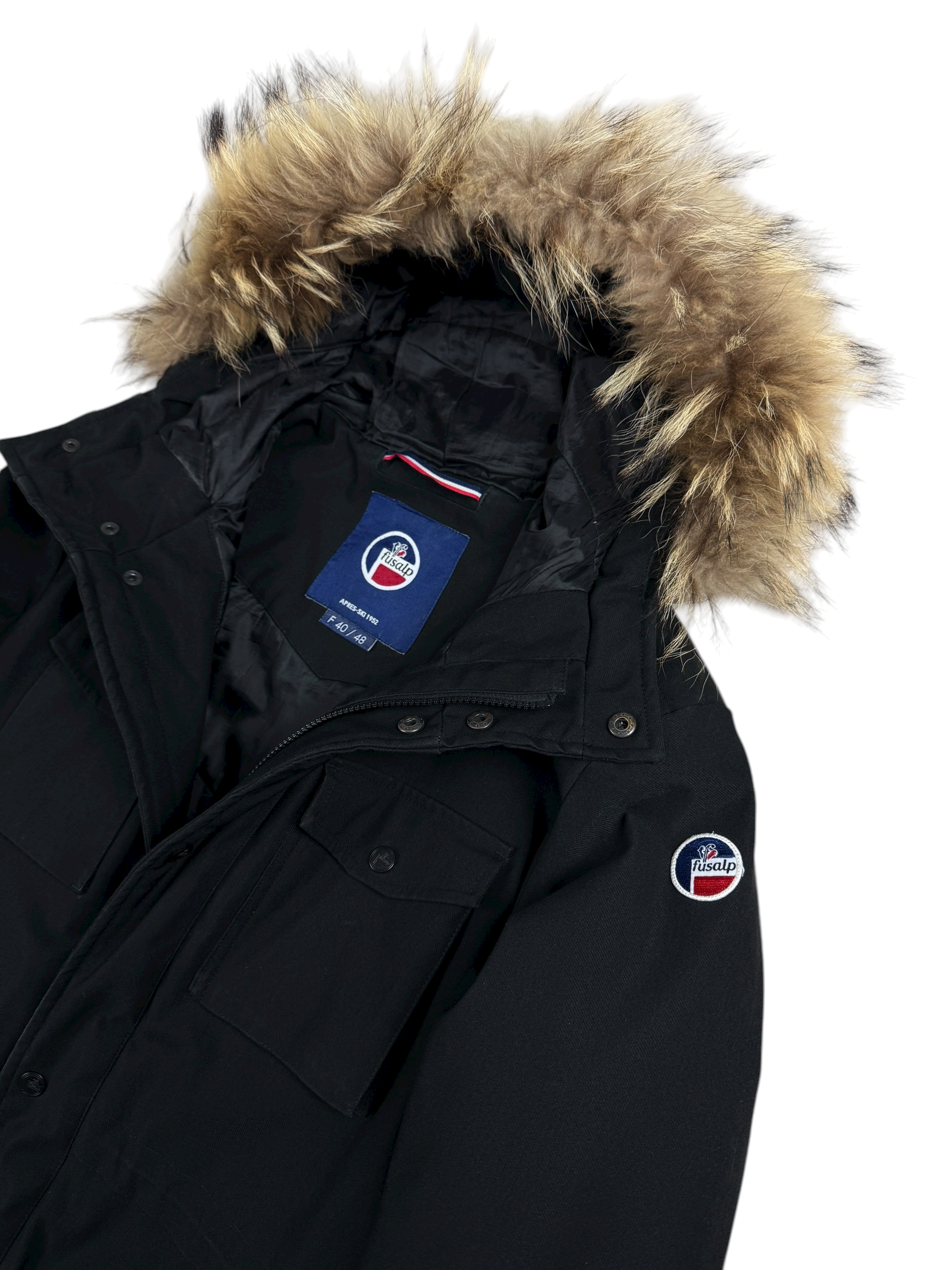 Parka Fusalp noir taille M - Détail
