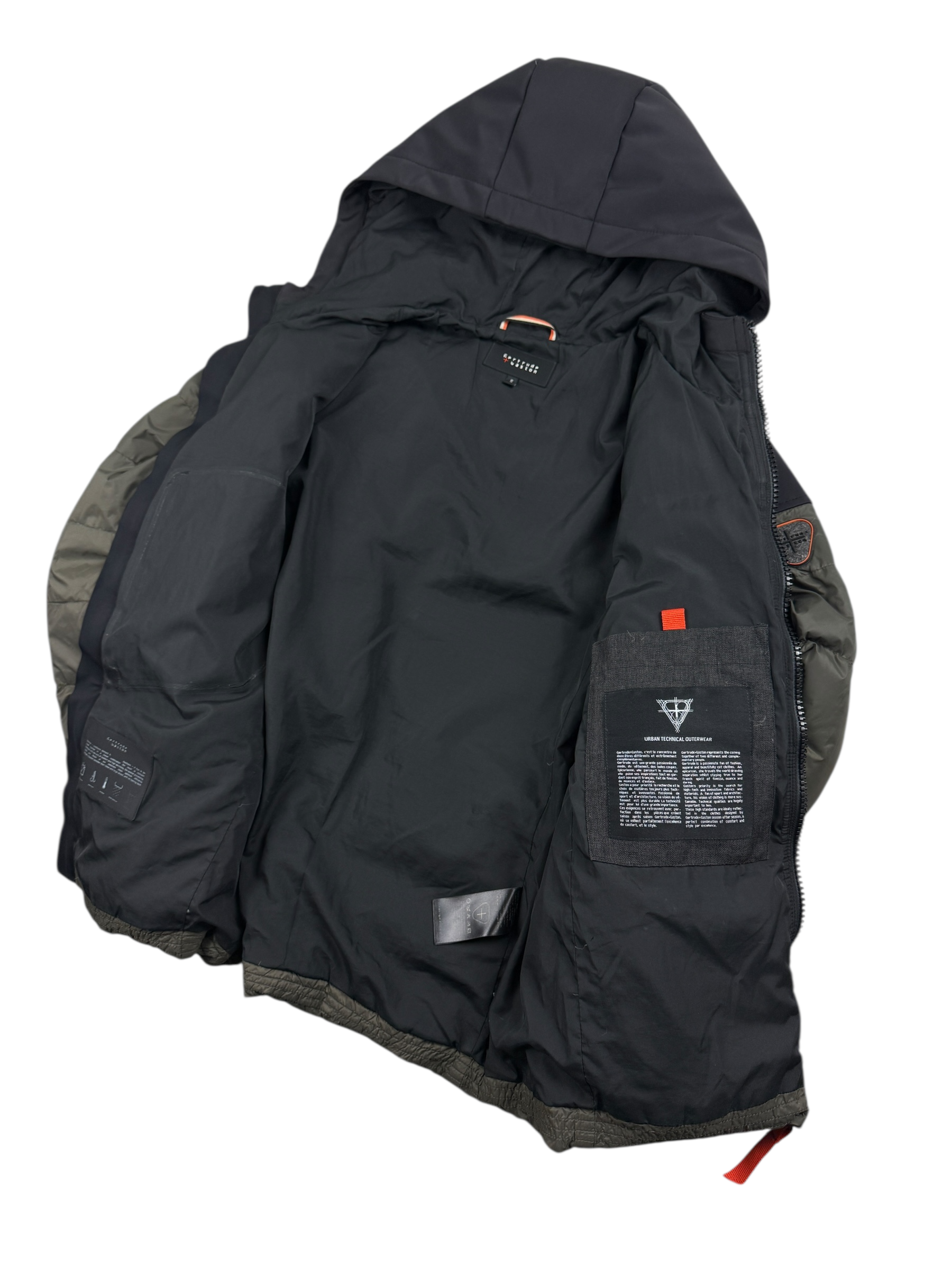Doudoune Gertrude Gaston kaki taille S - Détail