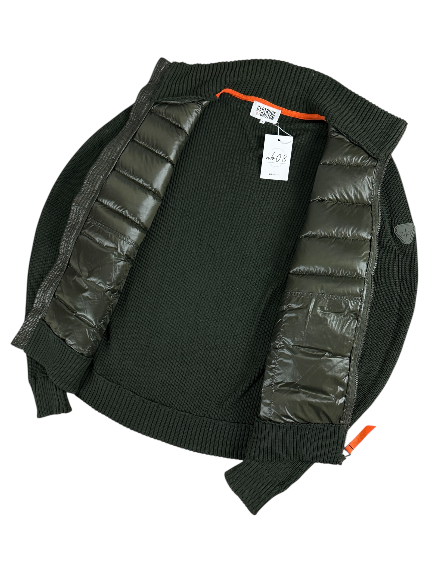 Veste Gertrude Gaston kaki taille XL - Vue de dos