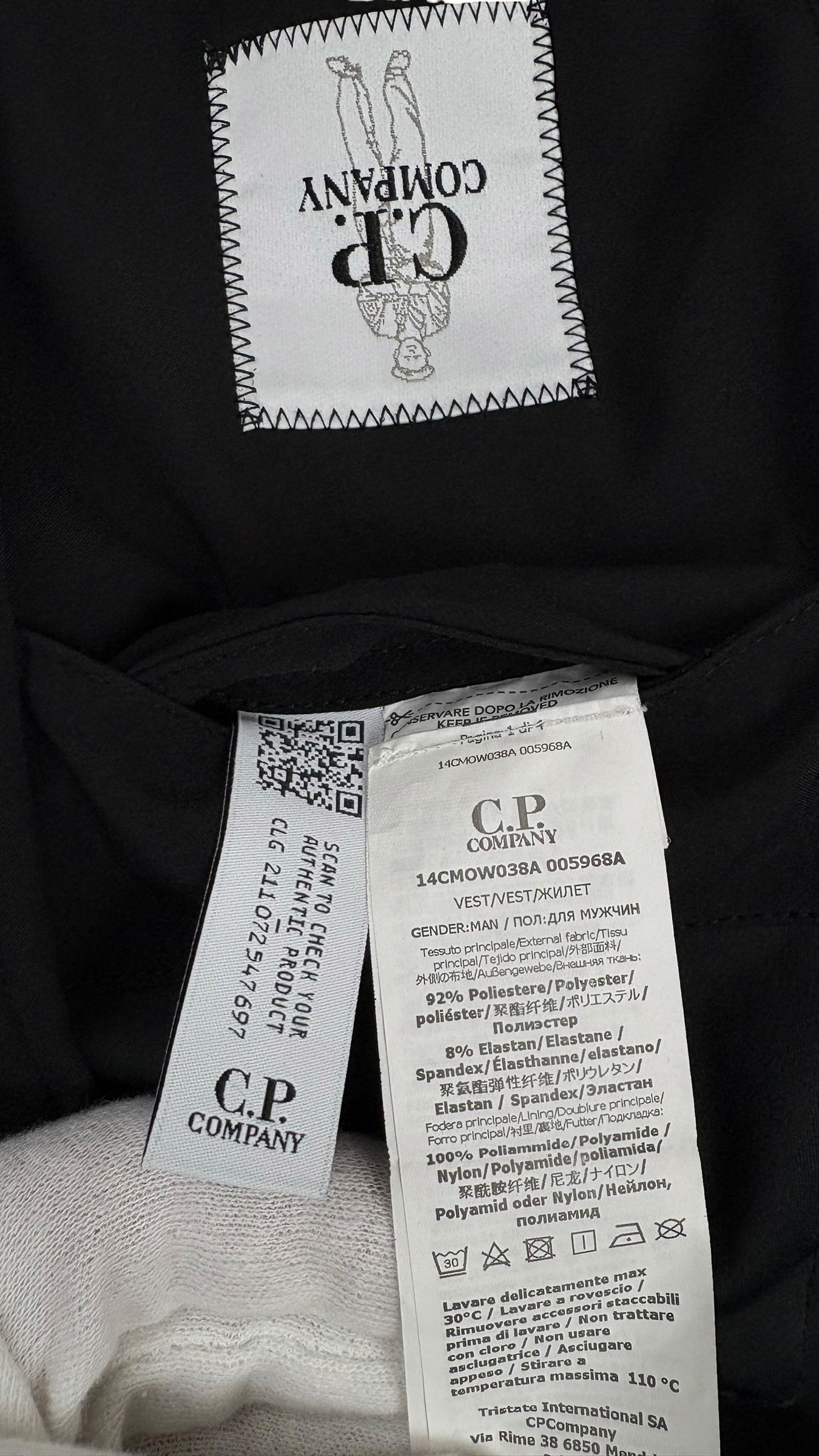 Gilet C.P Company Shell-R noir taille 48 - vue 6/6
