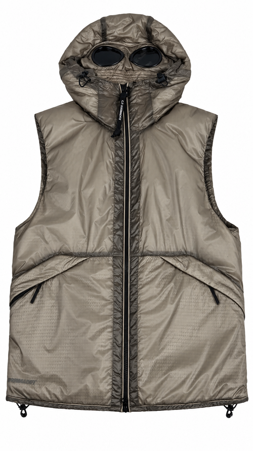 Gilet Doudoune C.P Company Nada Shell Goggle - Taupe - Taille S - Neuf