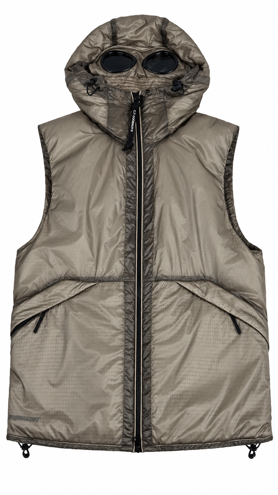 Gilet Doudoune C.P Company Nada Shell Goggle Taupe Taille S Neuf – vue de face – NB08 Shop