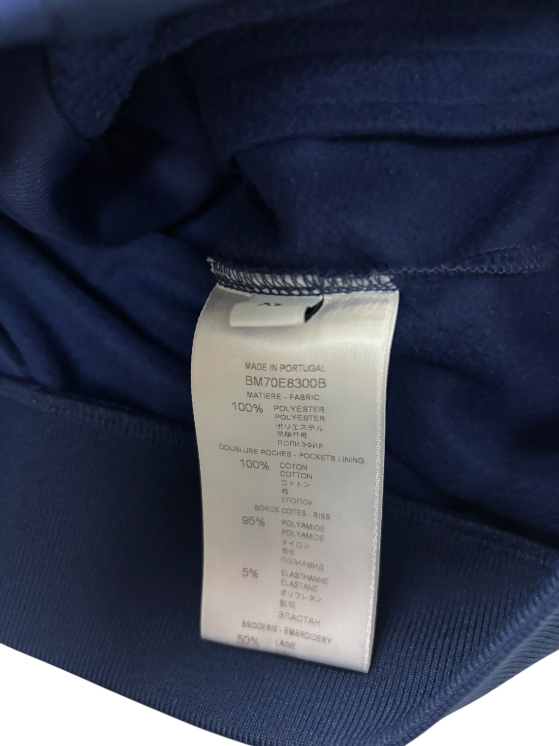 Gilet Givenchy noir / marine taille XL - Détail