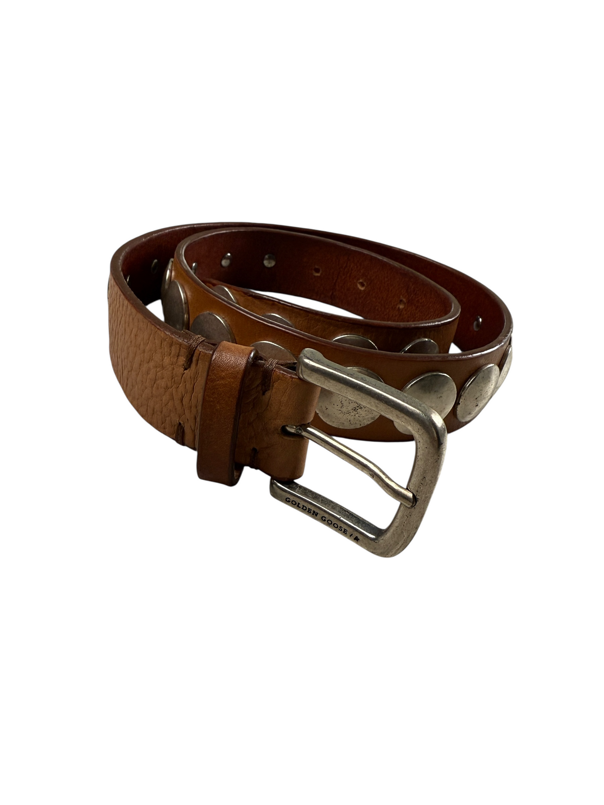 Ceinture Golden Goose marron taille 75 cm, vue de dos — vue 2