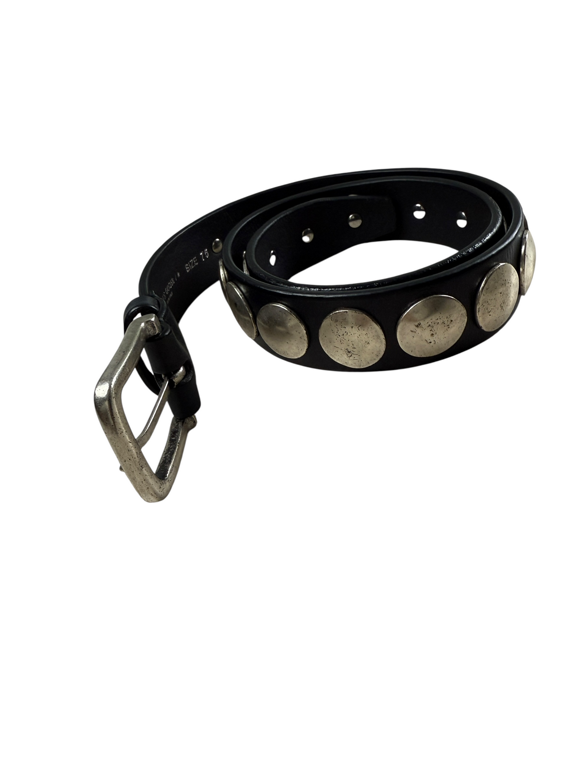 Ceinture Golden Goose noir taille 75 cm, vue de dos — vue 2